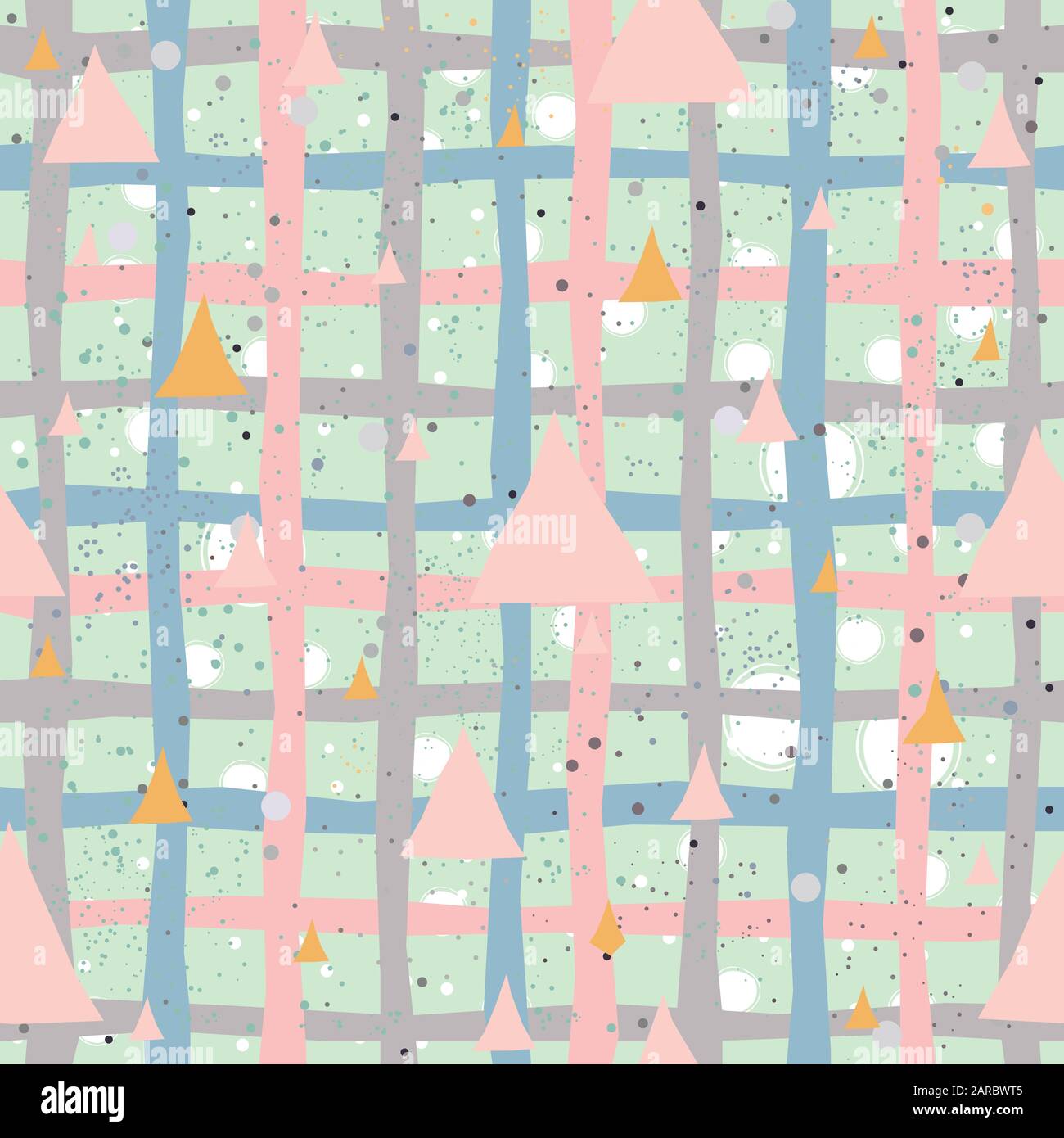 Seamless Abstract Background with pink triangles. Vector illustration ...