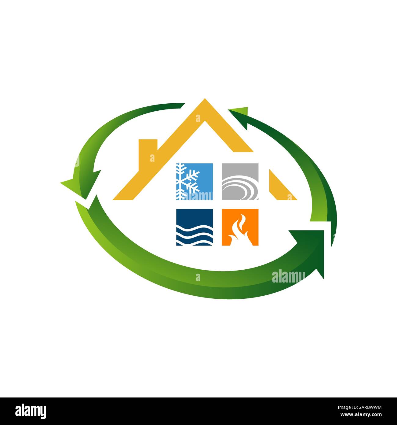 after disaster property maintenance repair house vector. home