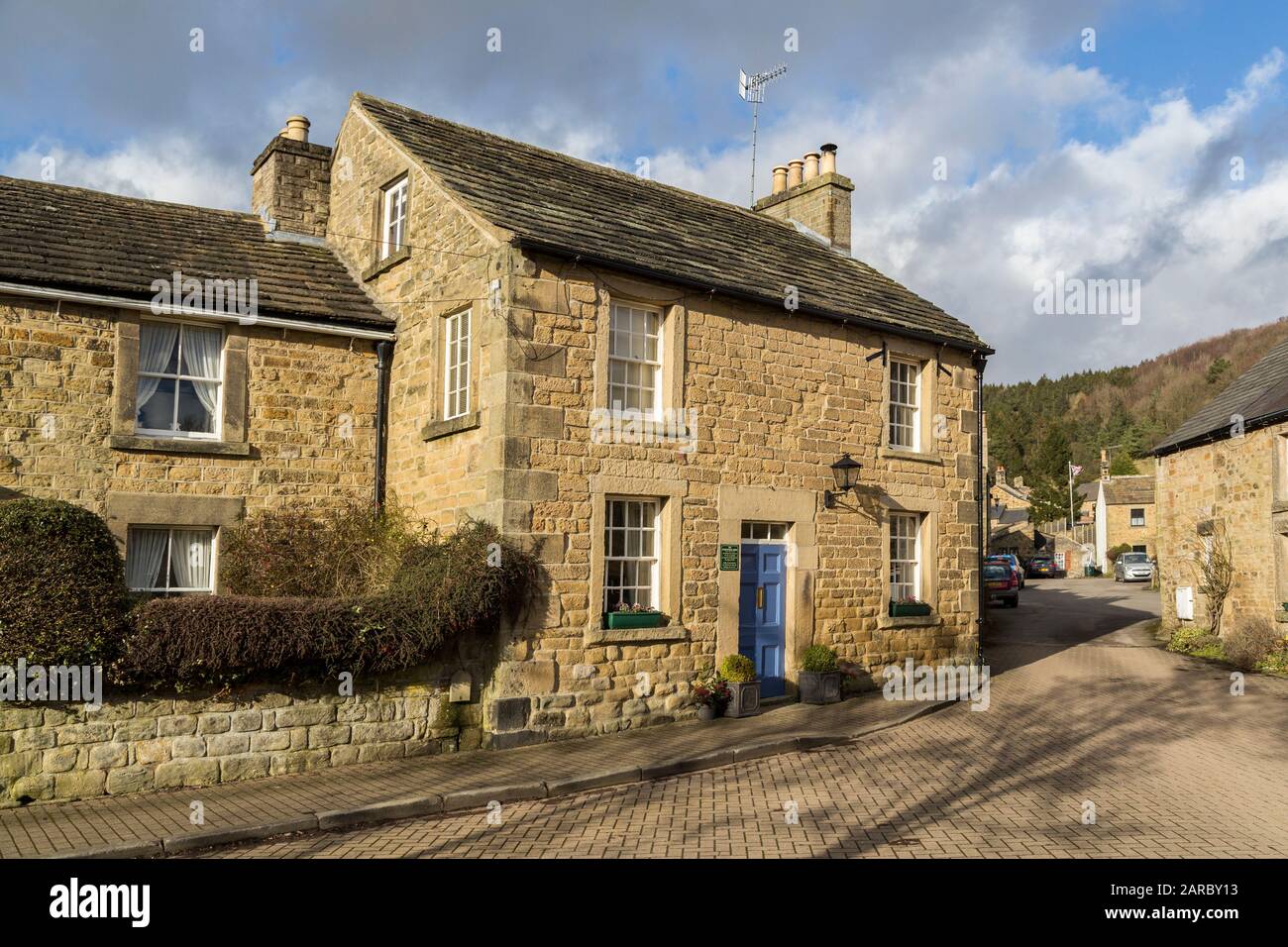 Foresters Arms, Eyam village, England, UK Stock Photo