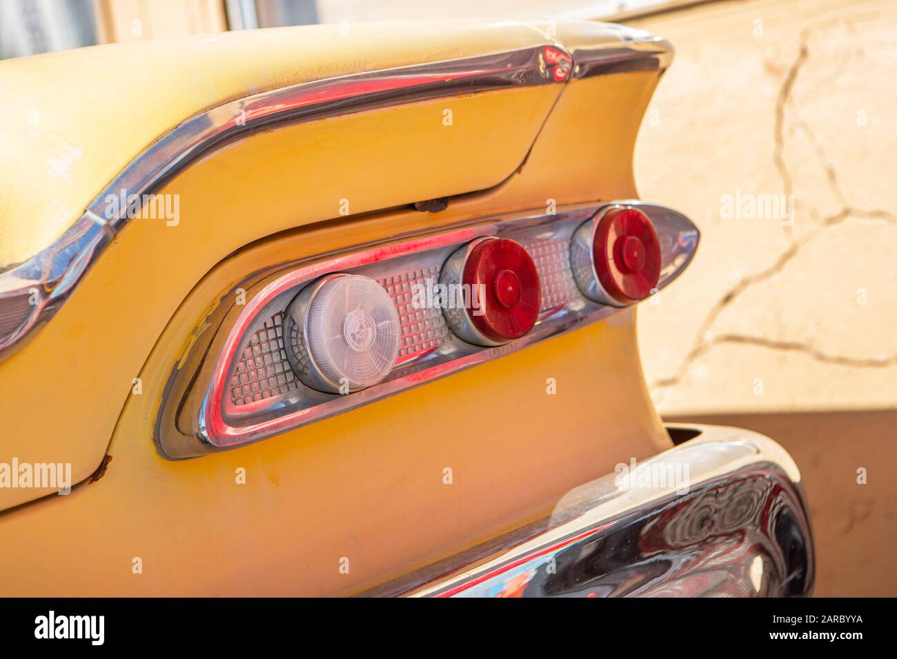 The tail lights of a classic Ford Edsel Stock Photo