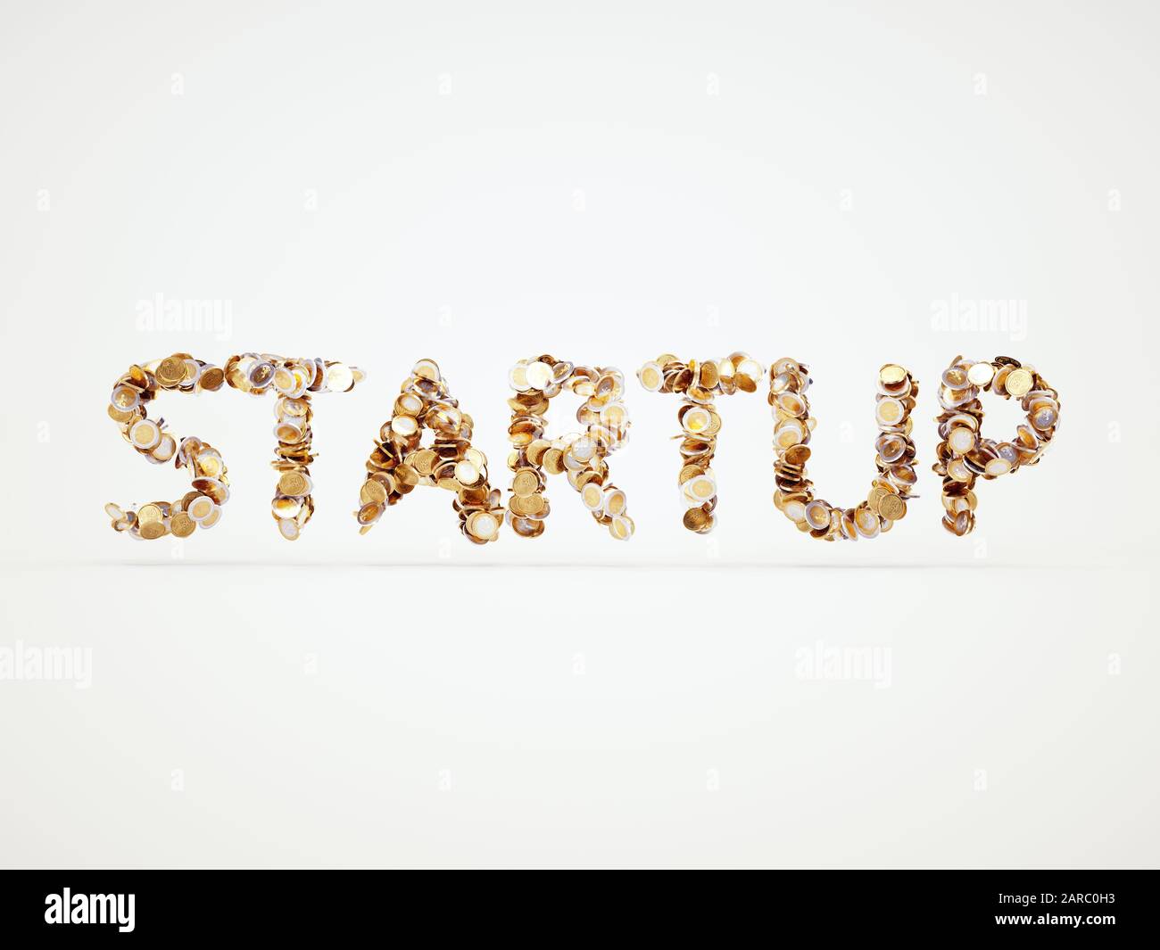 Startup concept isolated on white background Stock Photo