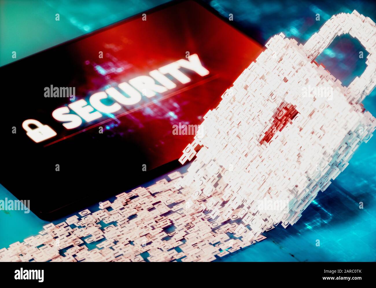 Cyberspace security concept. 3d computer generated image. Stock Photo