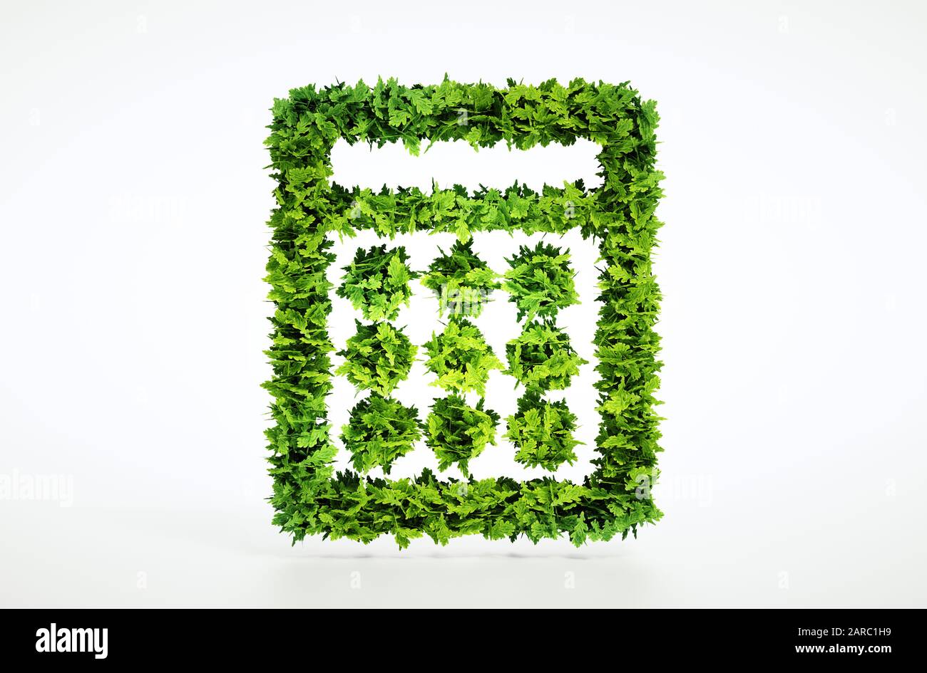 3d eco calculator sign Stock Photo - Alamy