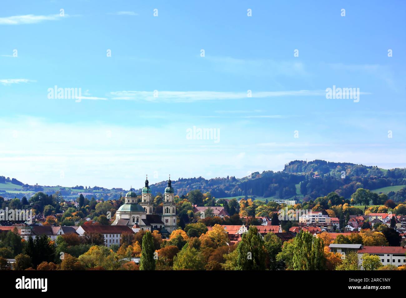 Aerial view of Kempten one of the oldest cities in Germany Stock Photo ...