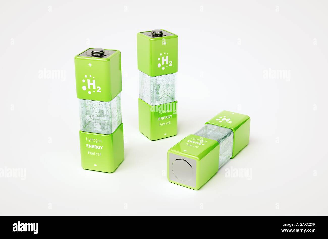 3d render concept of hydrogen fuel cell battery Stock Photo Alamy
