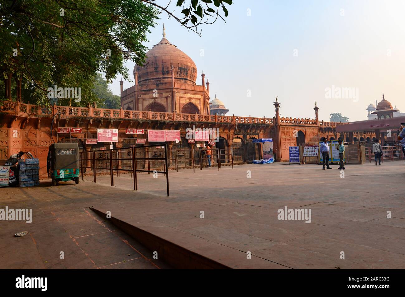 Taj Mahal west gate ticket office, Agra, India Stock Photo