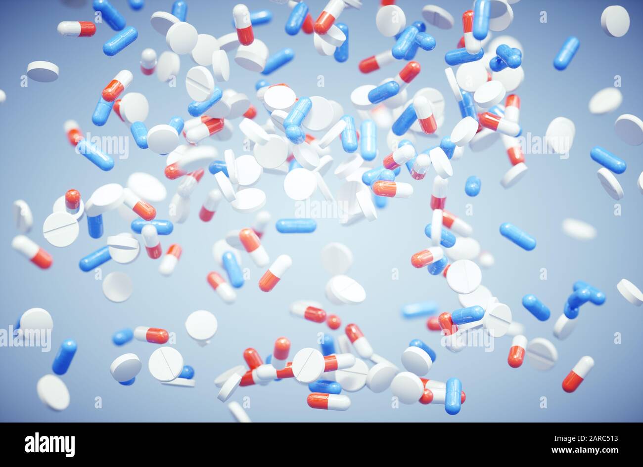Pills background abstract Stock Photo