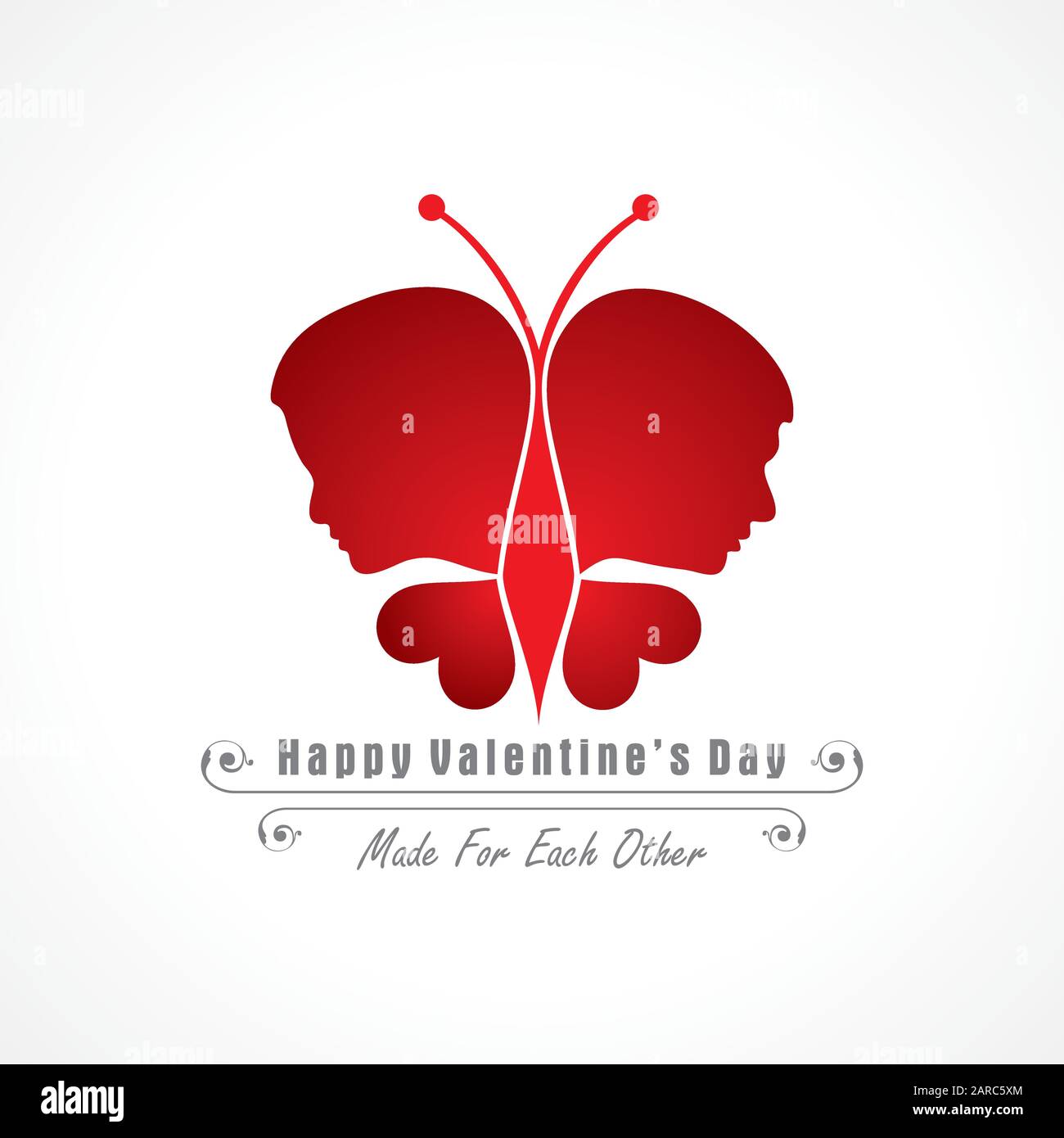 Illustration of Happy Valentines Day Greeting Stock vector Stock Vector ...