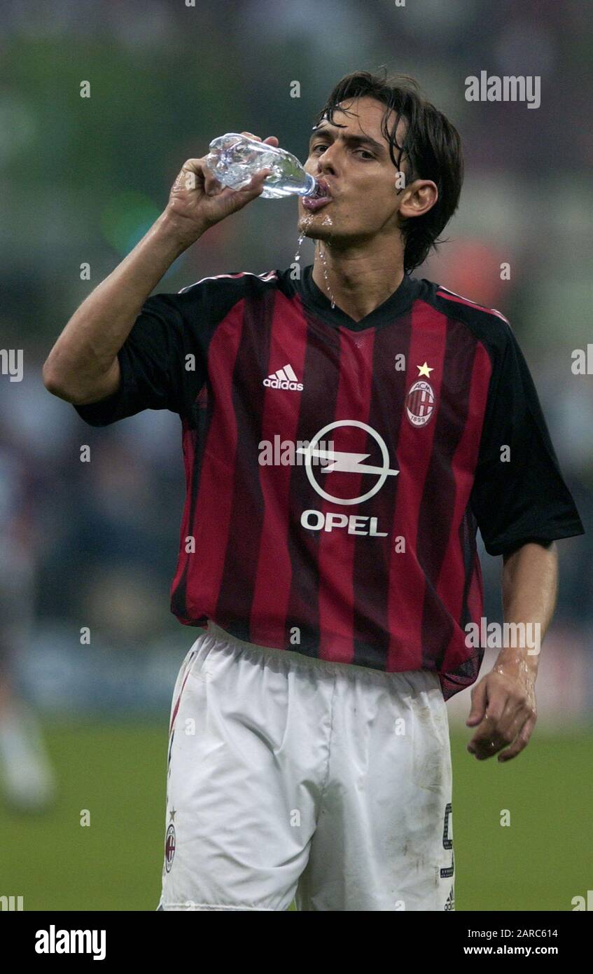 Milan Italy 07 May 2003, "G.MEAZZA SAN SIRO " Stadium, UEFA Champions  League 2002/2003, AC Milan - FC Inter: Filippo Inzaghi during the match  Stock Photo - Alamy