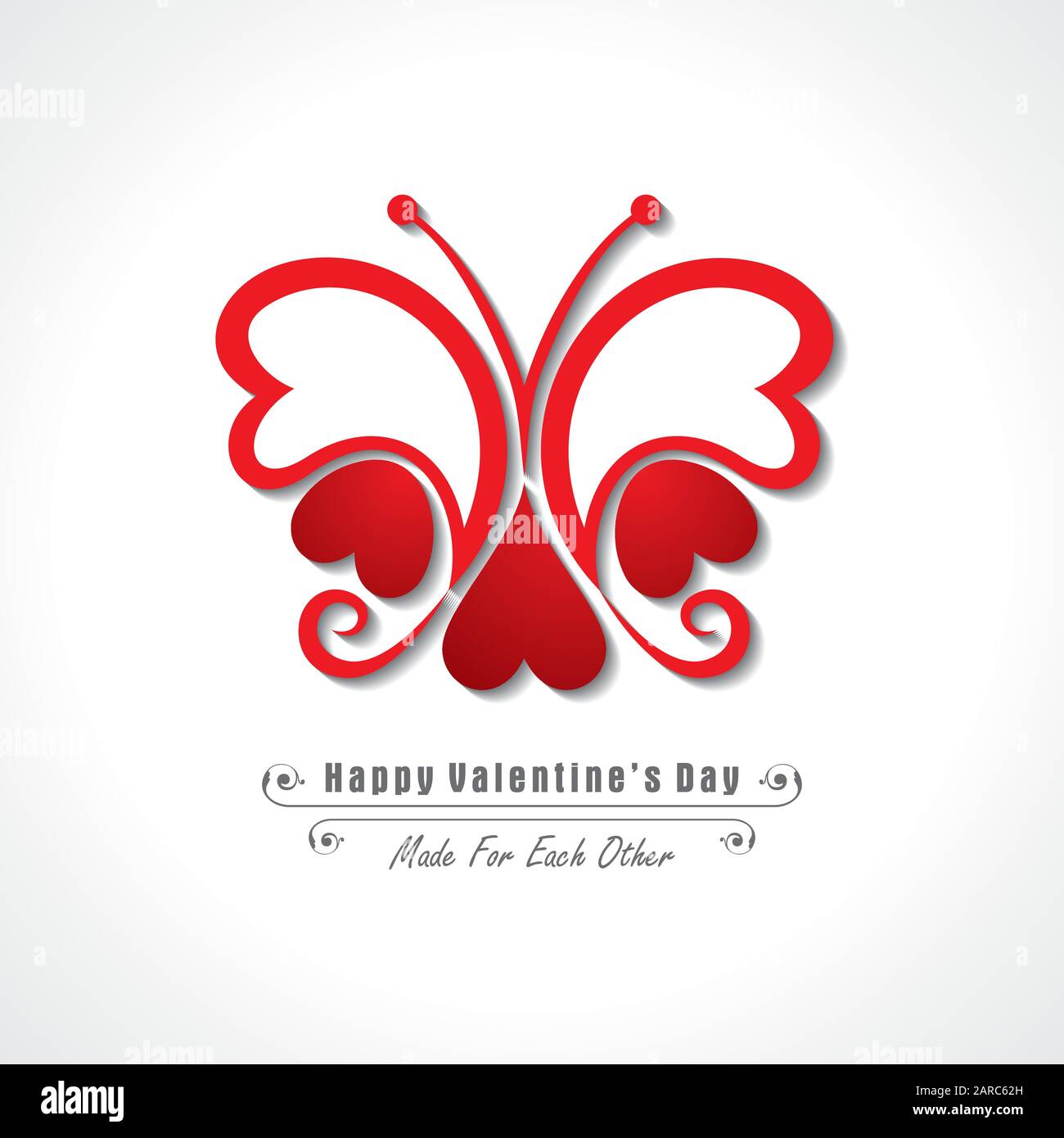 Illustration of Happy Valentines Day Greeting Stock vector Stock Vector ...