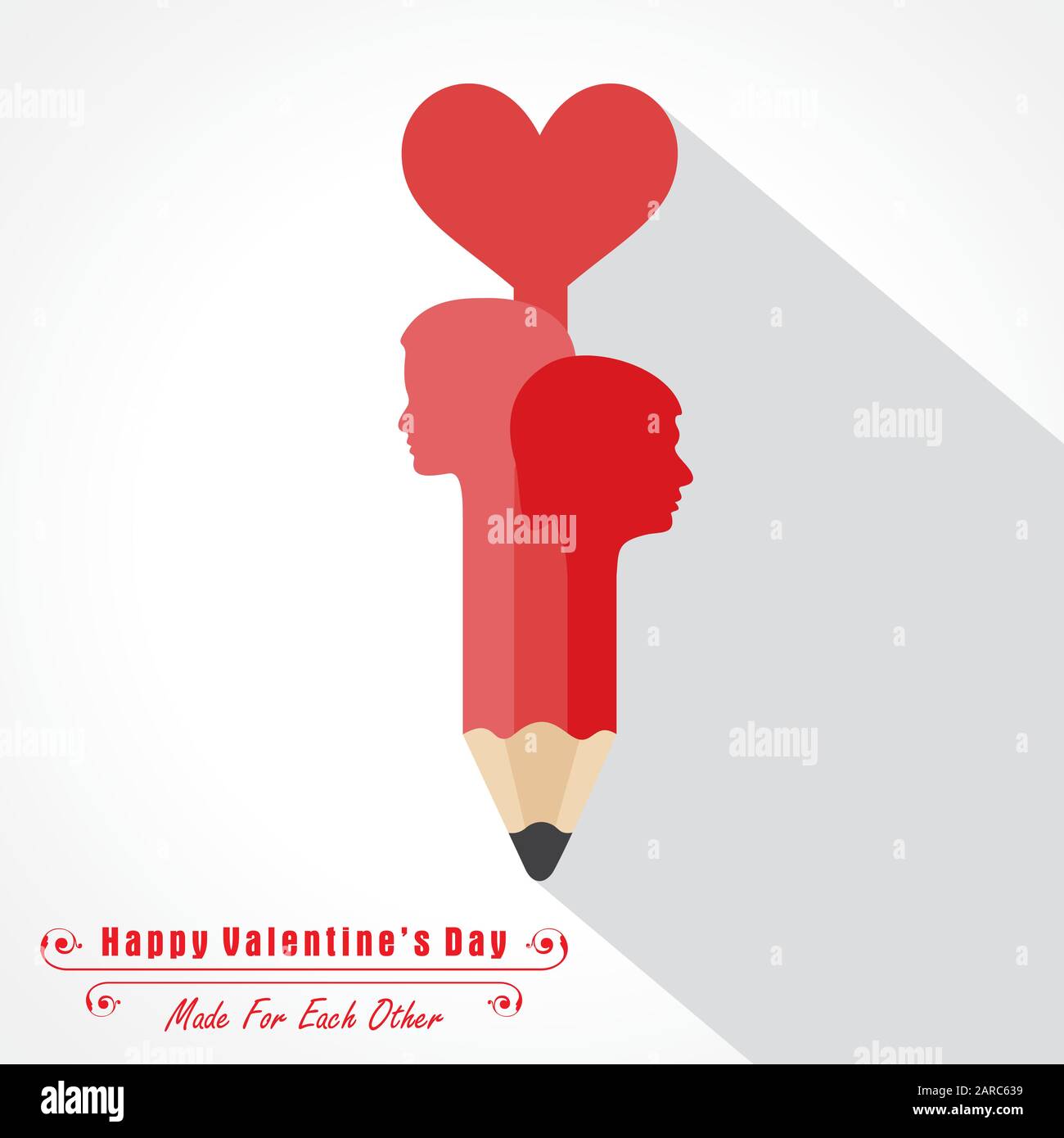 Illustration of Happy Valentines Day Greeting Stock vector Stock Vector ...