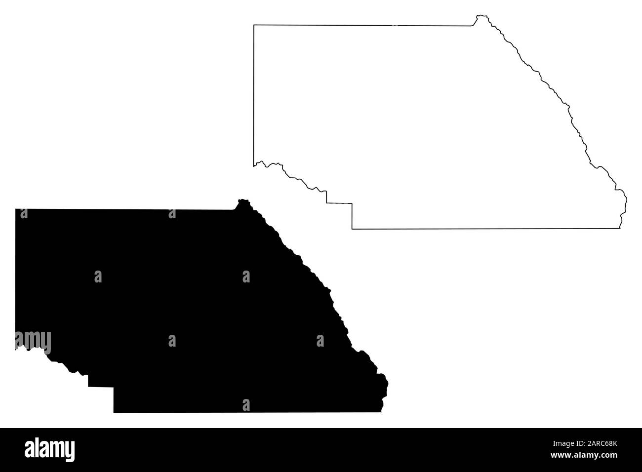 Saguache County, Colorado (U.S. county, United States of America,USA, U.S., US) map vector illustration, scribble sketch Saguache map Stock Vector