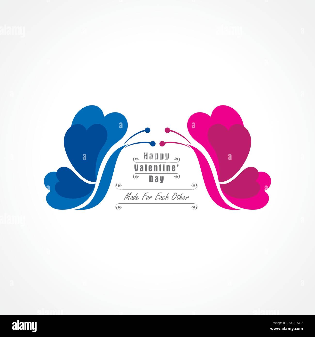Illustration of Happy Valentines Day Greeting Stock vector Stock Vector ...