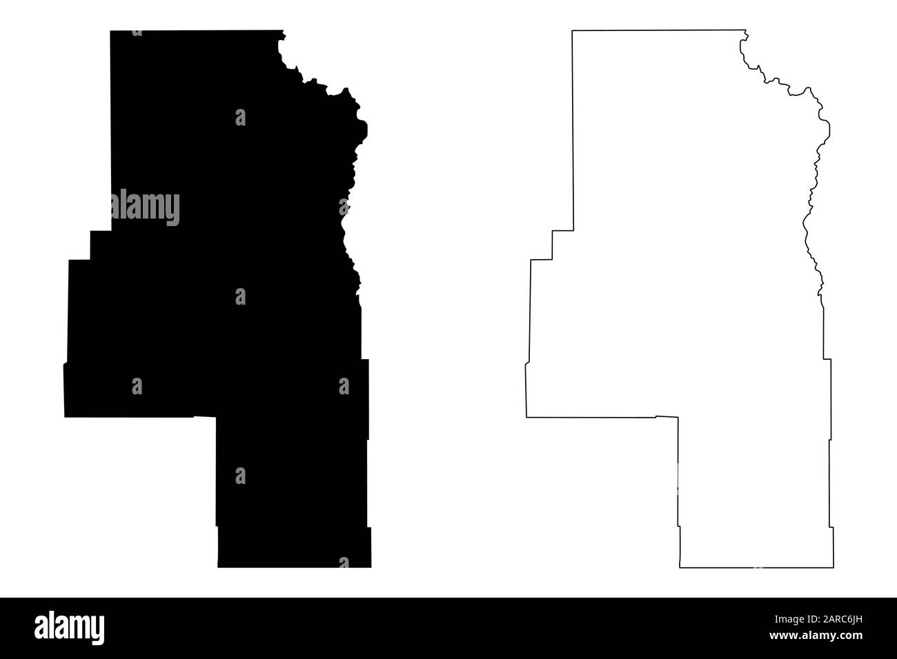 Routt County, Colorado (U.S. county, United States of America,USA, U.S., US) map vector illustration, scribble sketch Routt map Stock Vector