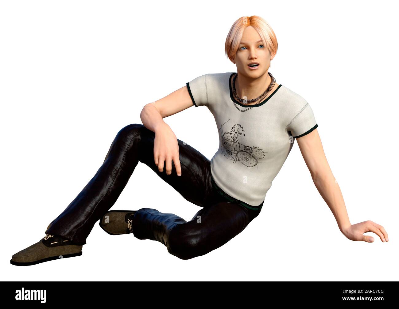 Boy Rendering 3D rendering of a teenager boy isolated on white background Stock Photo ...