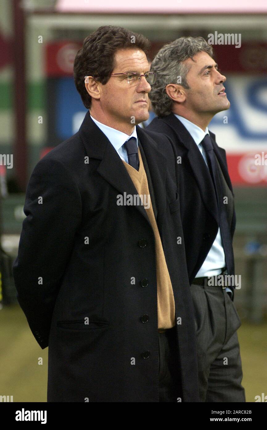 Milan Italy 07 December 2002 Meazza San Siro Stadium Serious 