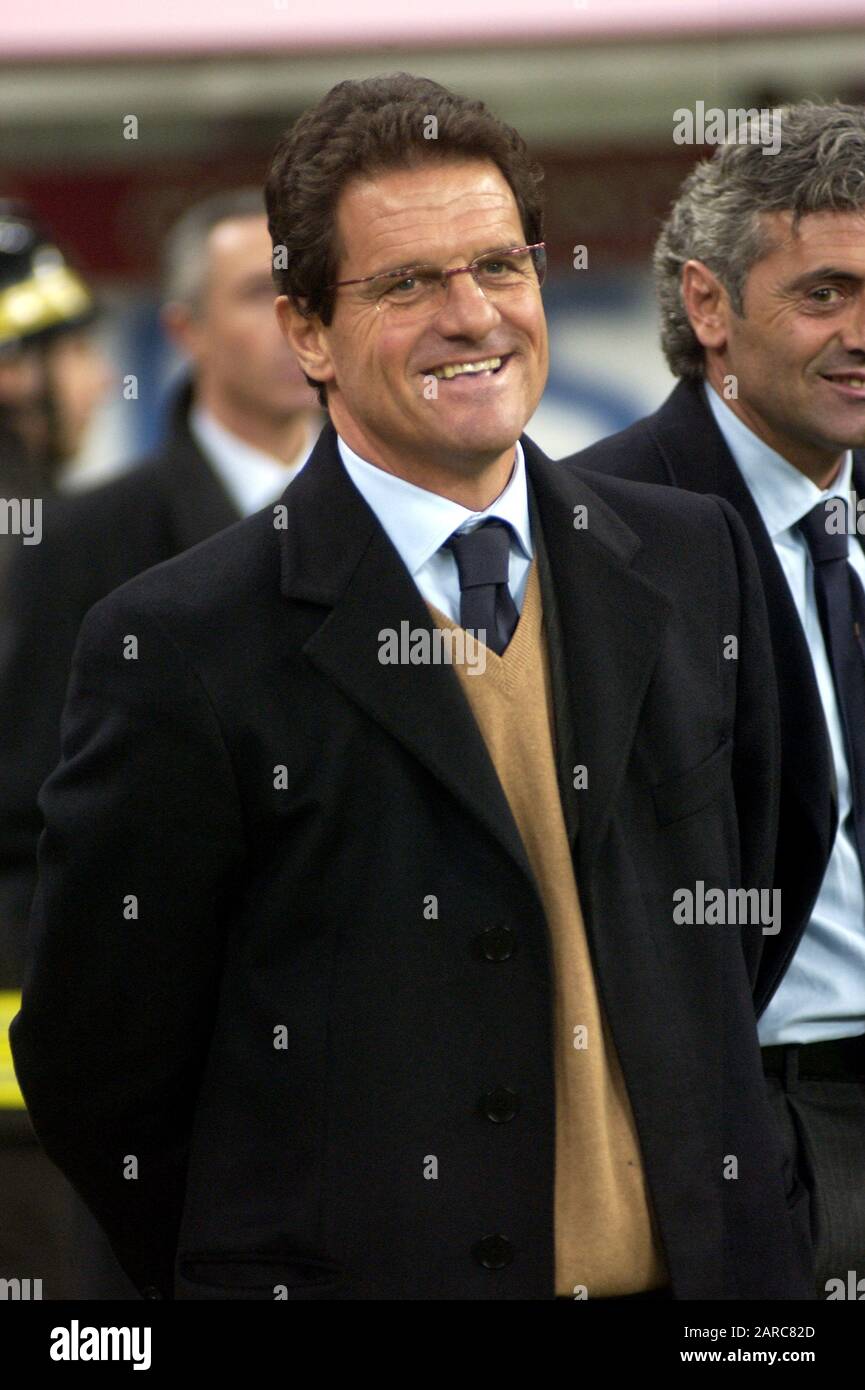 Milan Italy 07 December 2002 Meazza San Siro Stadium Serious 