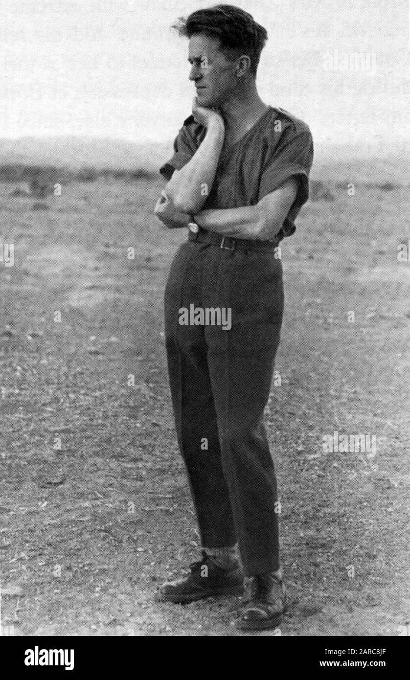 T.E. lawrence as Aircraftman Shaw at Miranshah, India. 1928. Stock Photo
