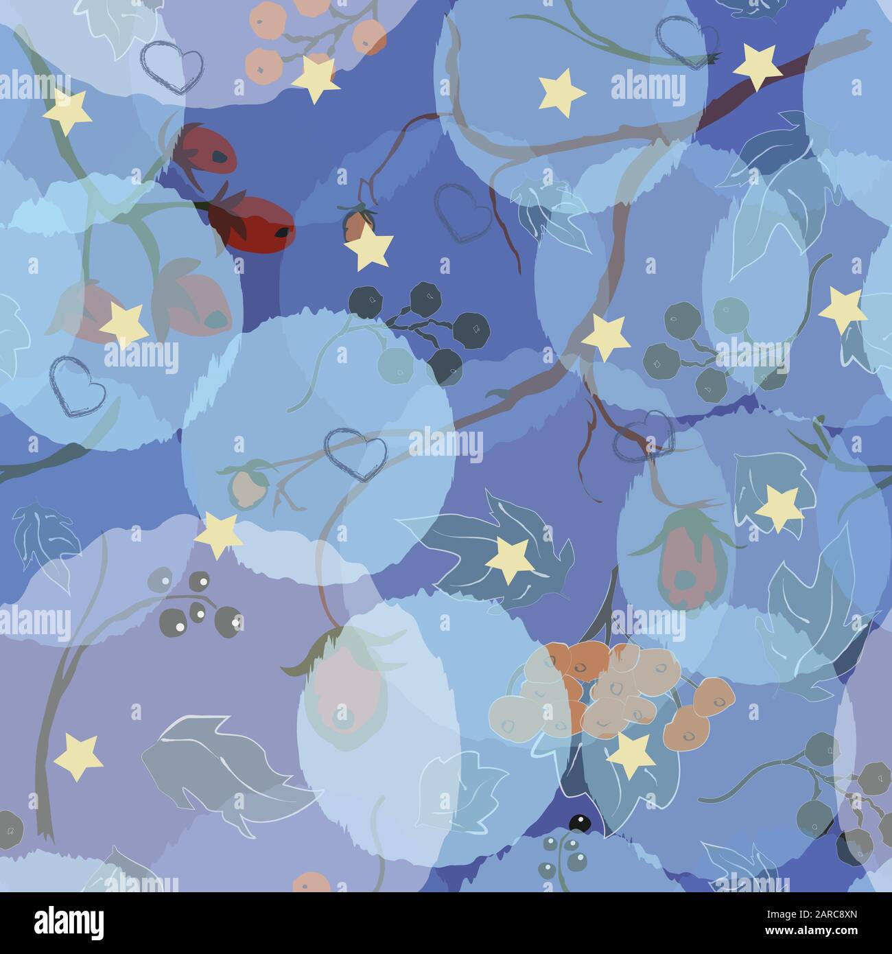 Seamless Floral Pattern. Colorful Design. Vector Illustration Stock ...