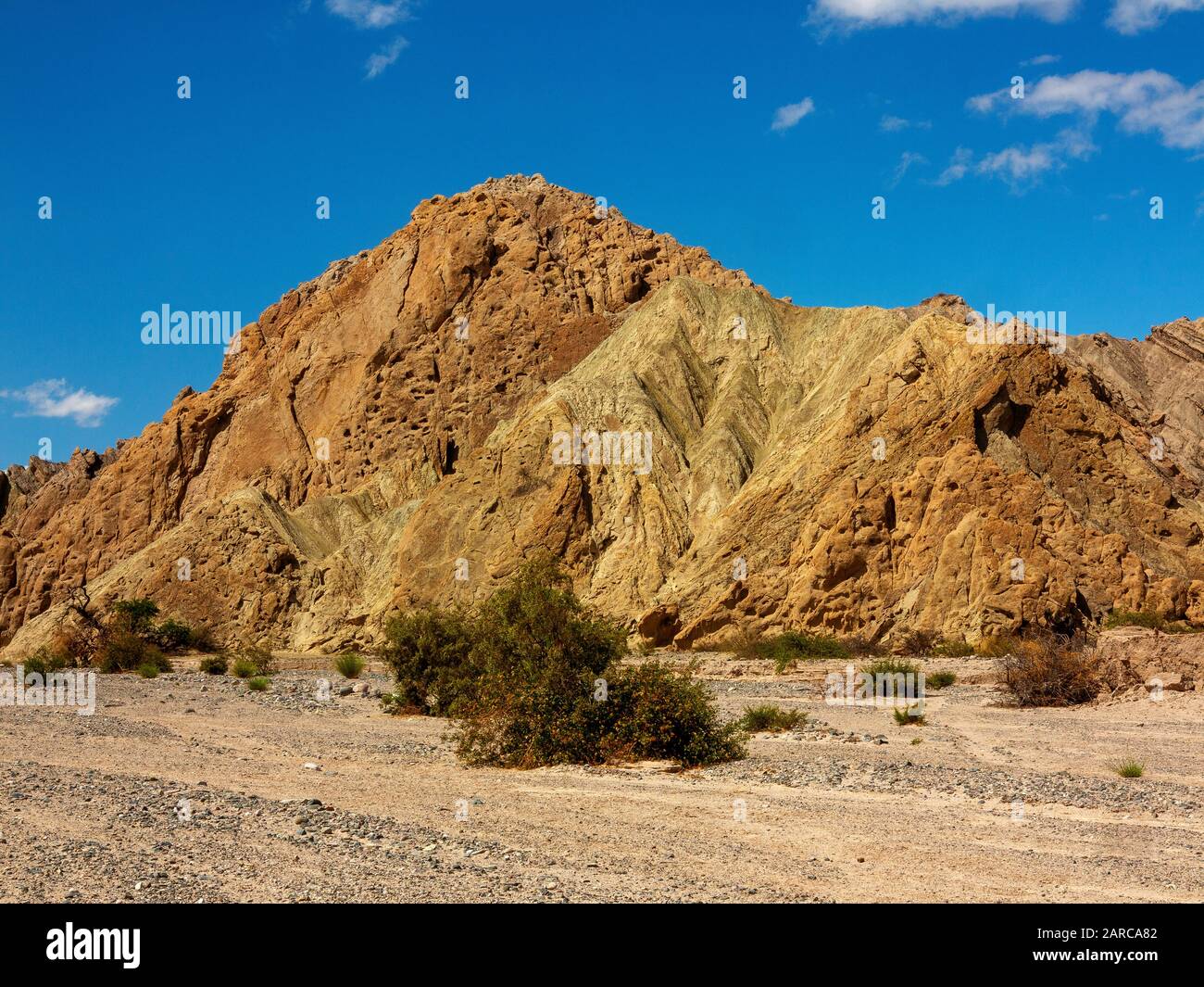 Rock formations on the Ruta 40 on the stretch Cafayate to Cachi, Argentina Stock Photo