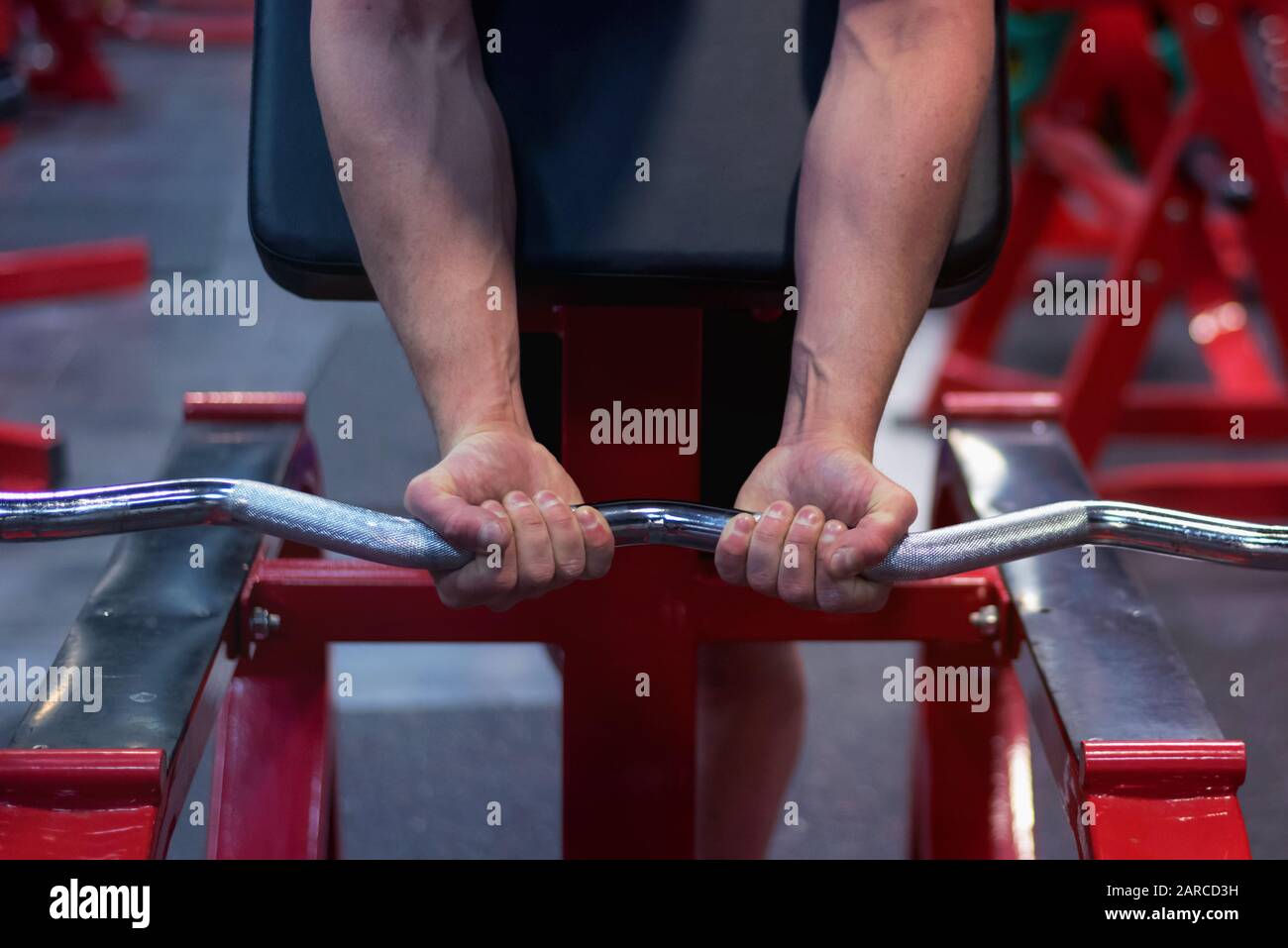 Hard Core Bodybuilding. Muscular athletic bodybuilder fitness model