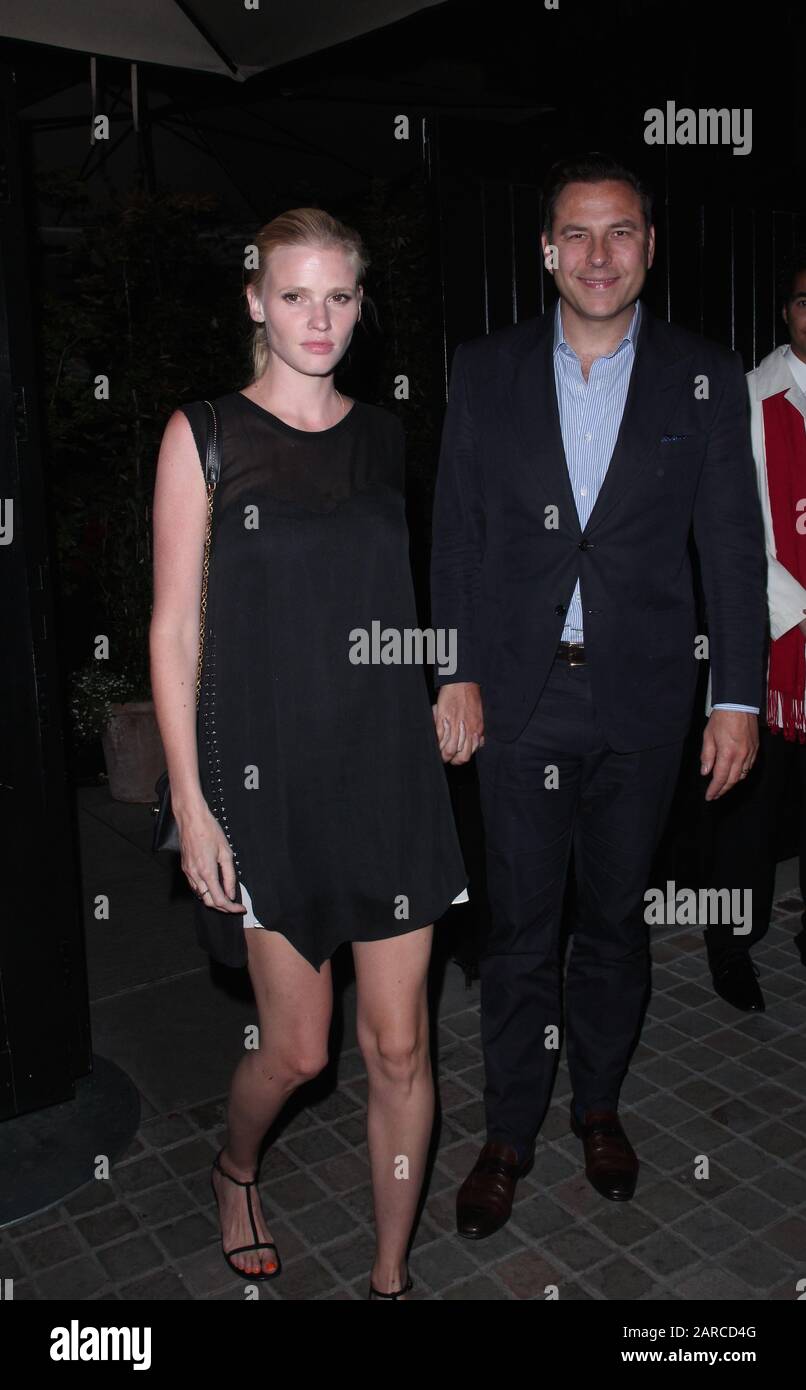 David Walliams and Lara Stone The Chiltern Firehouse Stock Photo - Alamy
