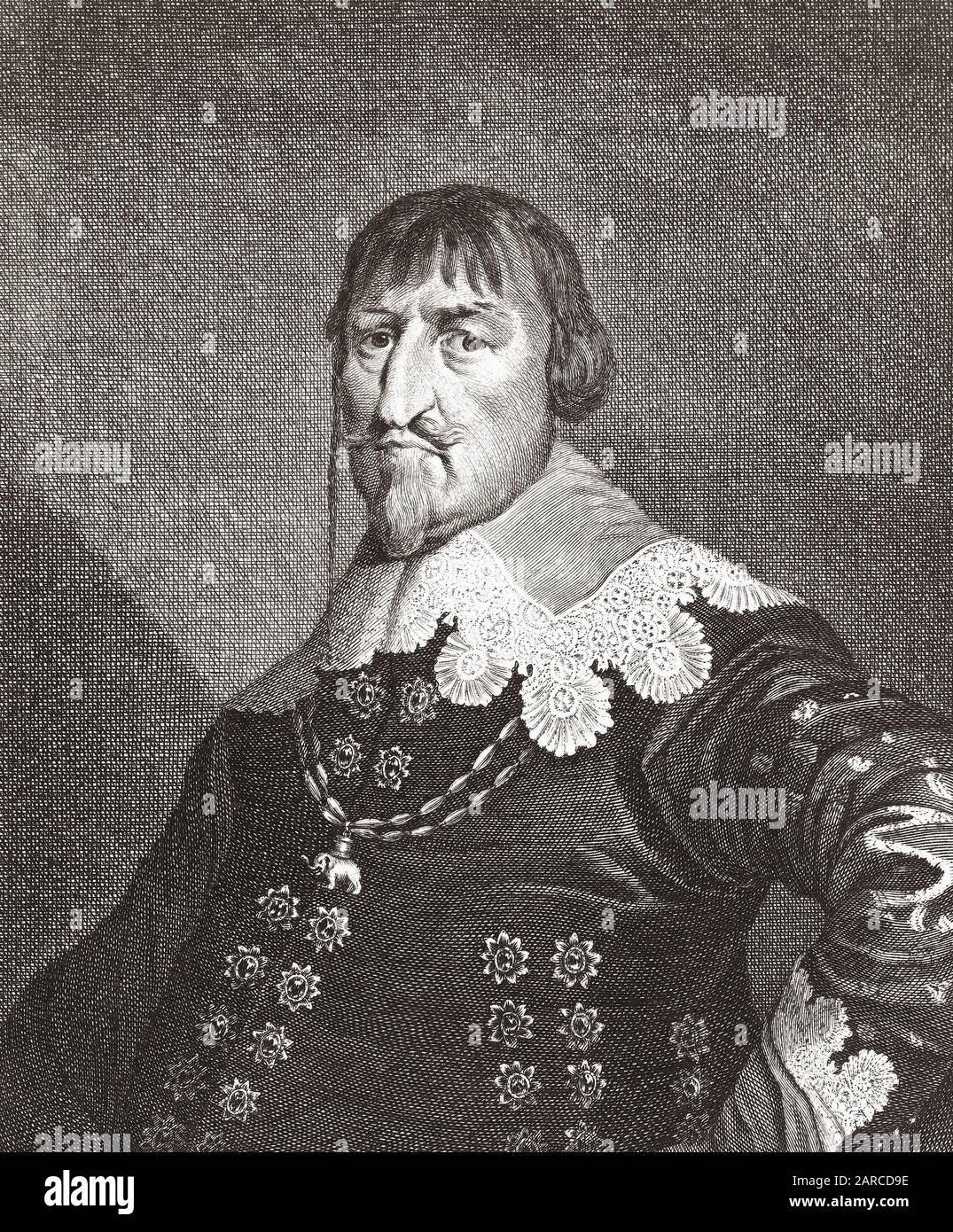 Christian IV, 1577 – 1648.  King of Denmark and Norway and duke of Holstein and Schleswig. Stock Photo