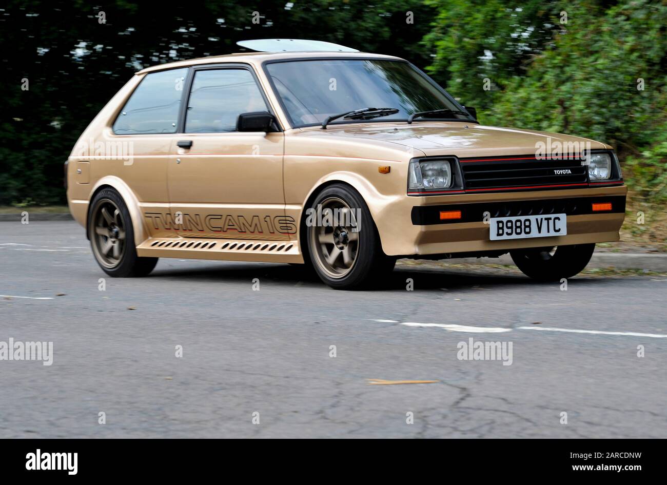 Slightly modified 1982 Toyota Starlet classic Japanese small car Stock  Photo - Alamy