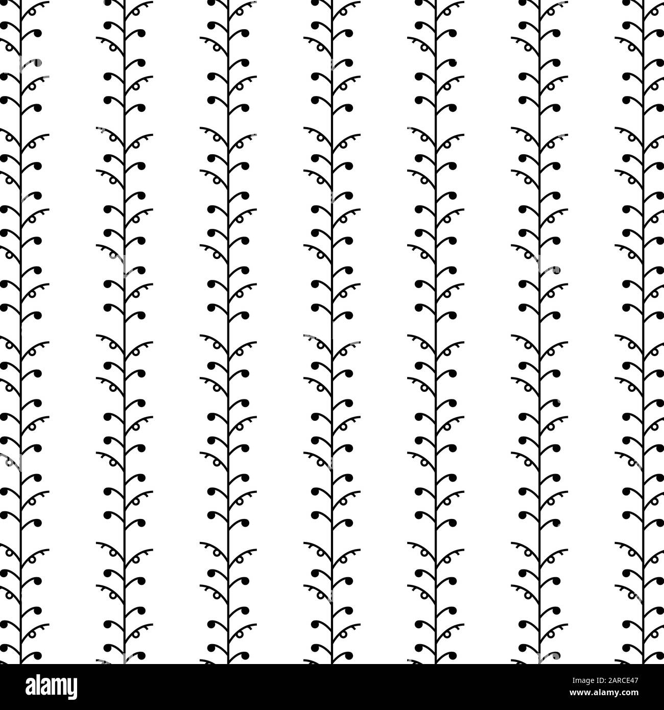 seamless flower patterns on a straight stems on a plain background. damask floral pattern. endless pattern can be used for printing, fabric, paper etc Stock Vector