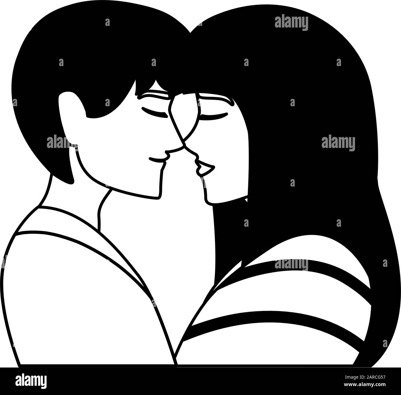 couple romantic vector Stock Vector Image & Art - Alamy