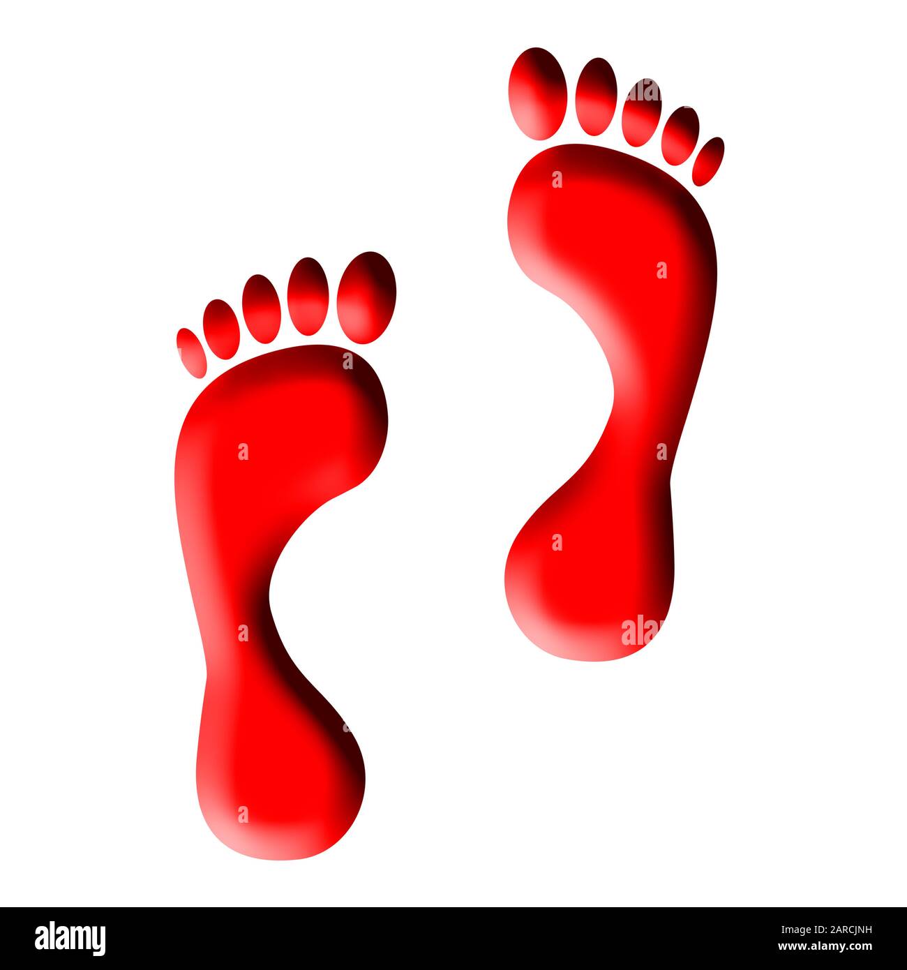 Orkan Generalife tankskib Red footprints hi-res stock photography and images - Alamy