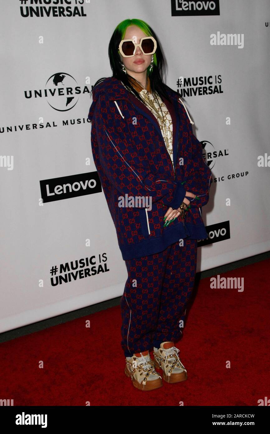 Los Angeles, USA. 26th Jan, 2020. LOS ANGELES, CALIFORNIA - JANUARY 26: Billie Eilish attends Universal Music Group Hosts 2020 Grammy After Party on January 26, 2020 in Los Angeles, California. Photo: CraSH/imageSPACE Credit: Imagespace/Alamy Live News Stock Photo
