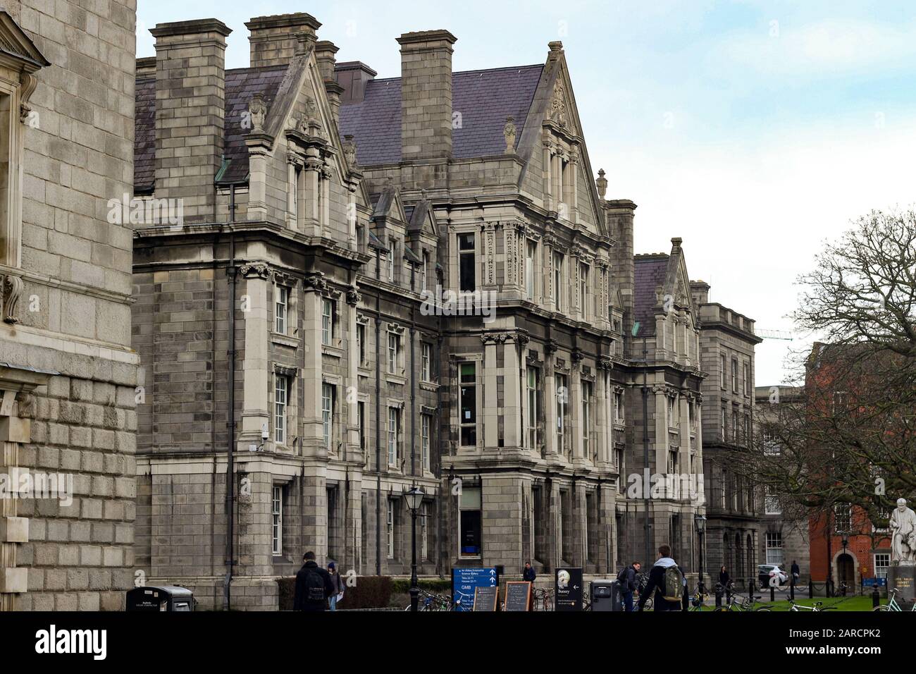 Dublin Ireland, February 18 2018 Editorial photo of the architecture