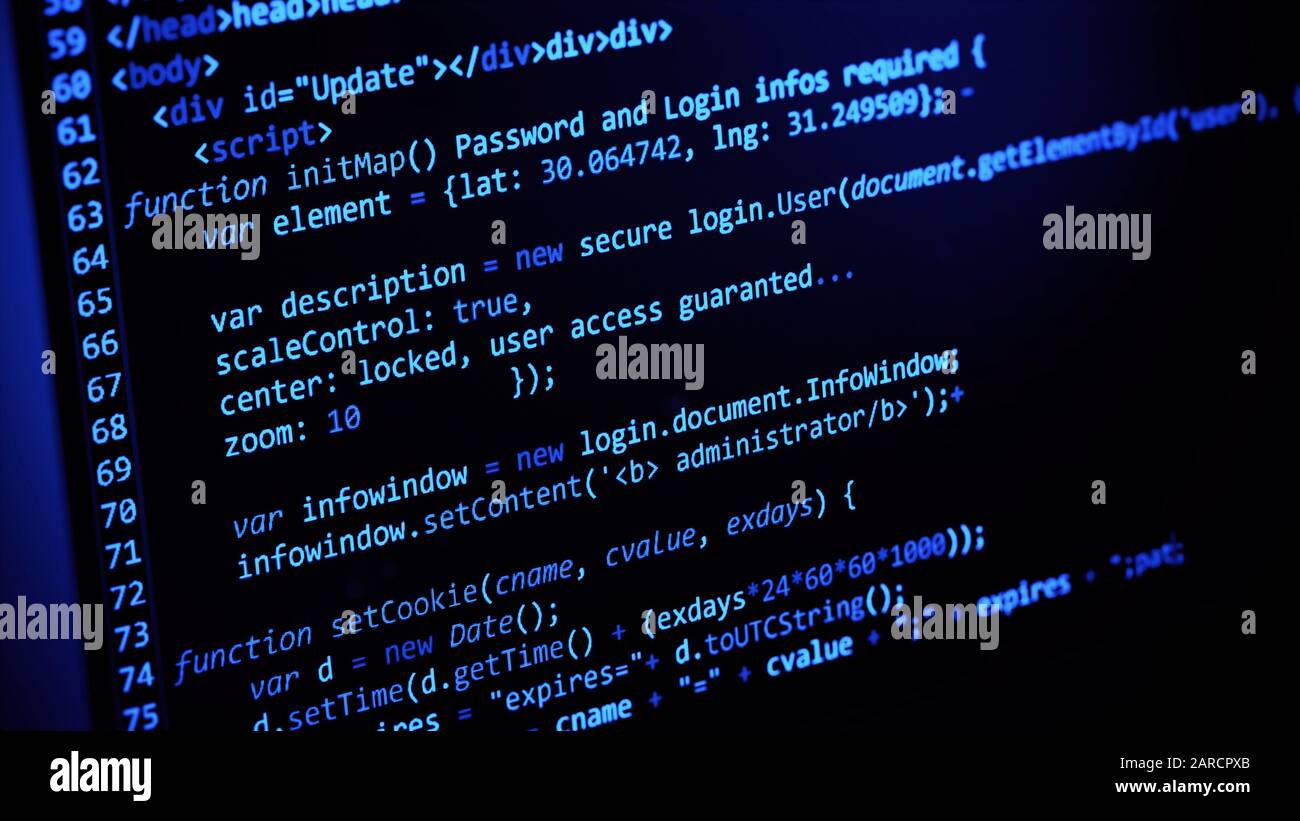 computer code programming coding process 3d illustration Stock Photo ...