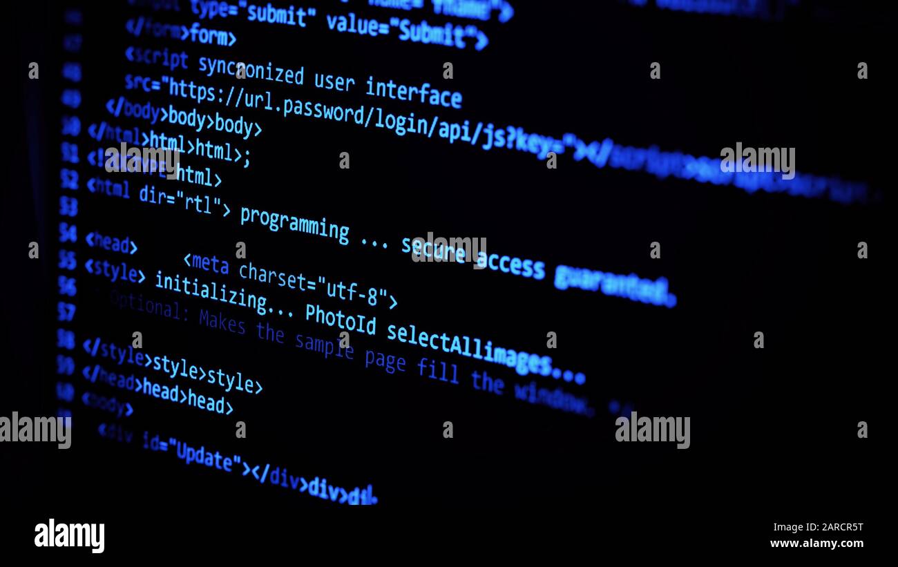 computer code programming coding process 3d illustration Stock Photo ...