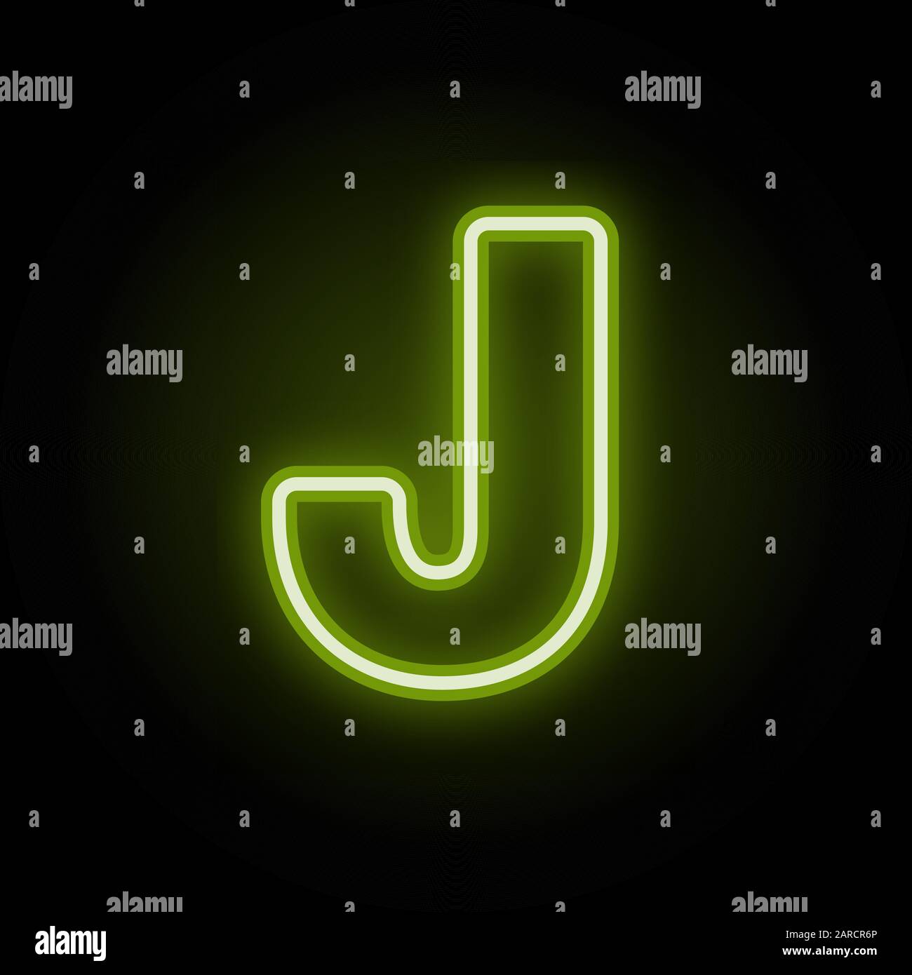 Neon letter j Stock Vector Images Alamy