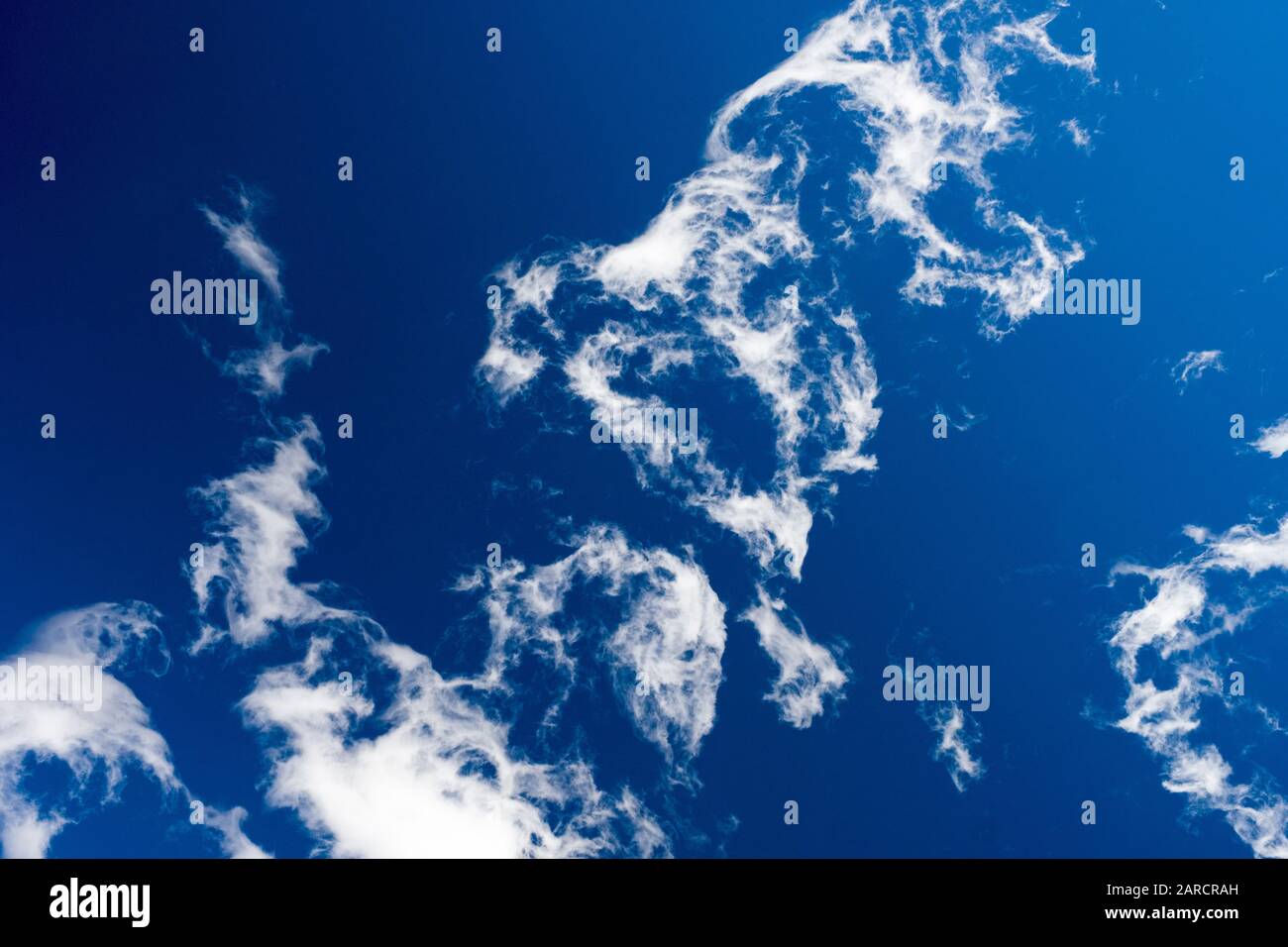 Blue sky with white clouds Stock Photo