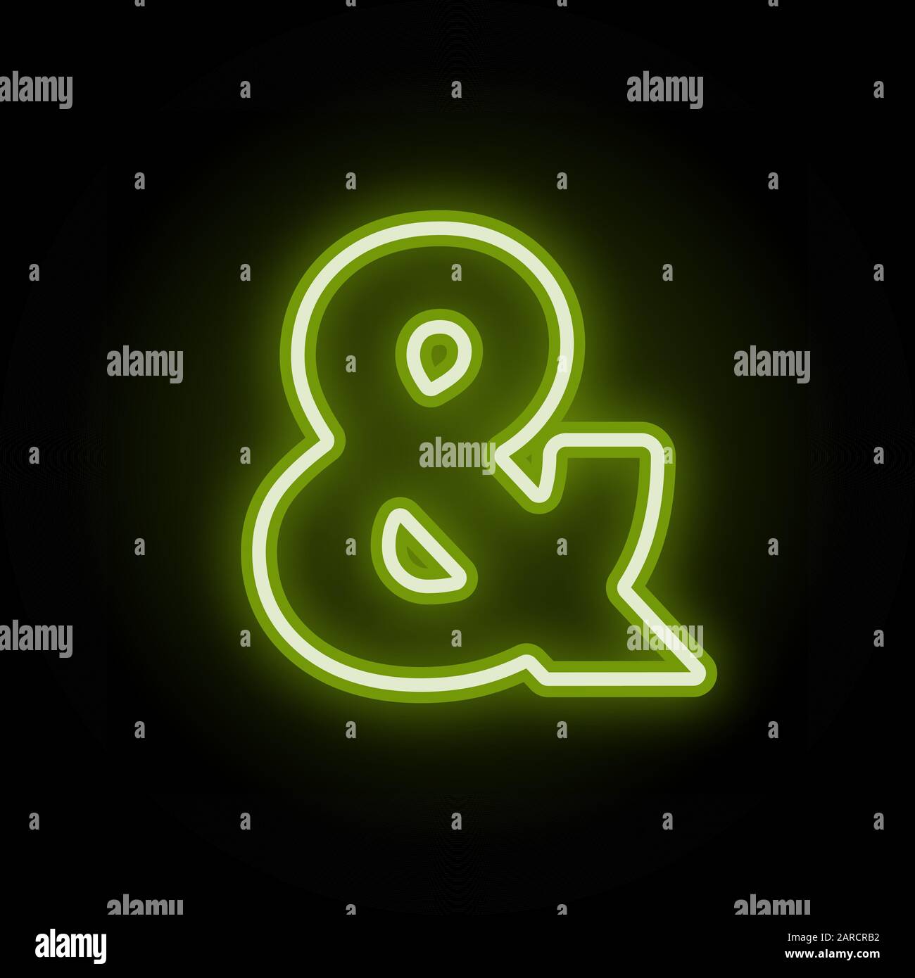 Neon ampersand on black Stock Vector Image & Art - Alamy