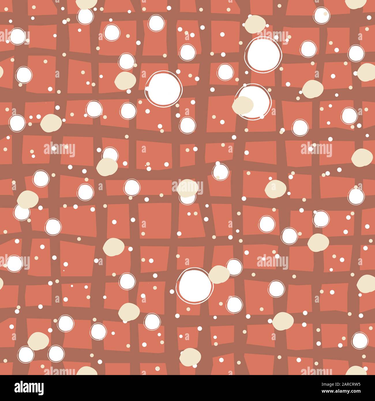 Seamless Pattern with big bubbles on pastel blue background. Repeating