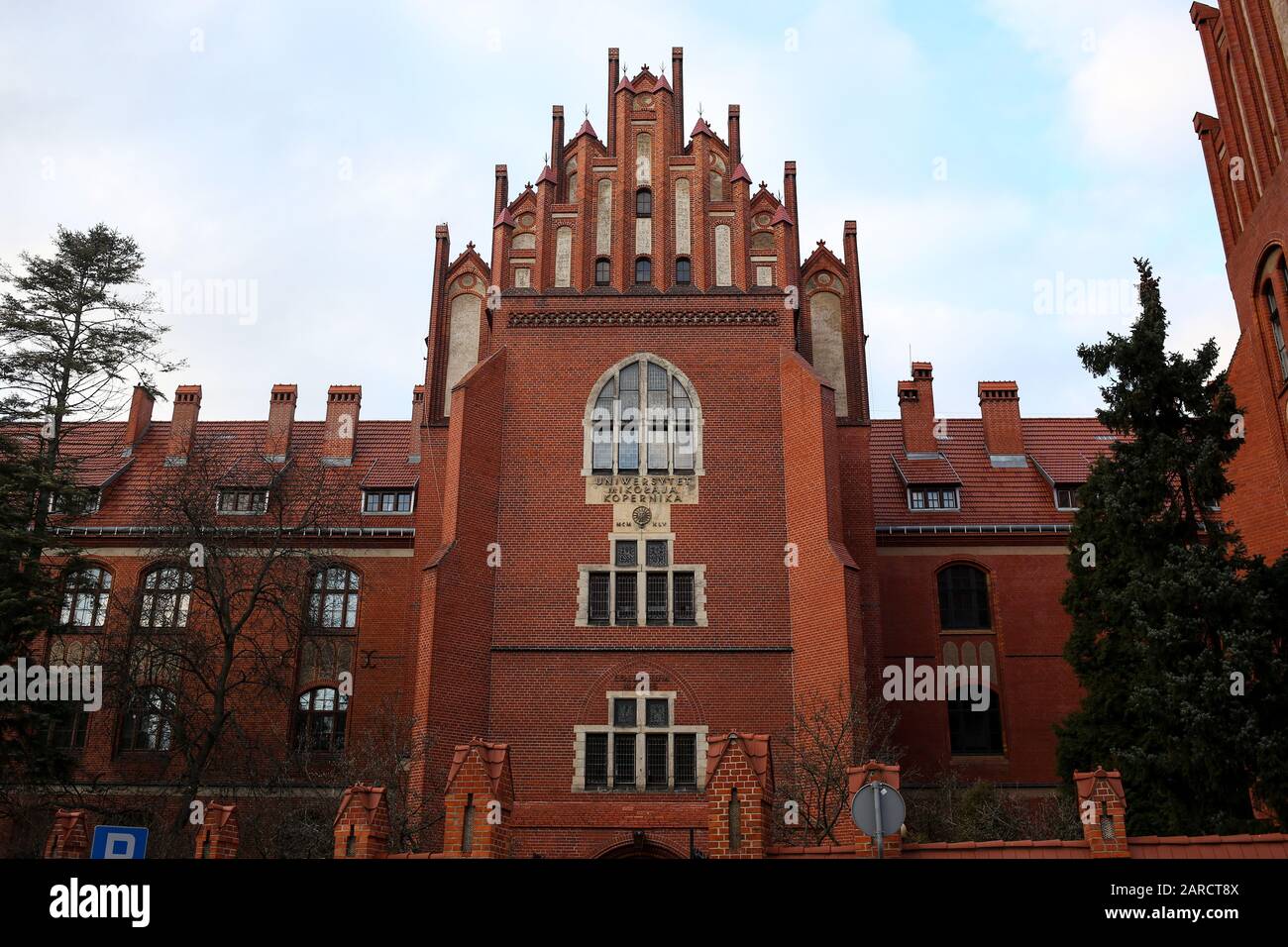 POLAND, TORUN- 12 December 2020: building of the Nicolaus Copernicus University in Torun, Faculty of Philology. Torun, Poland Stock Photo