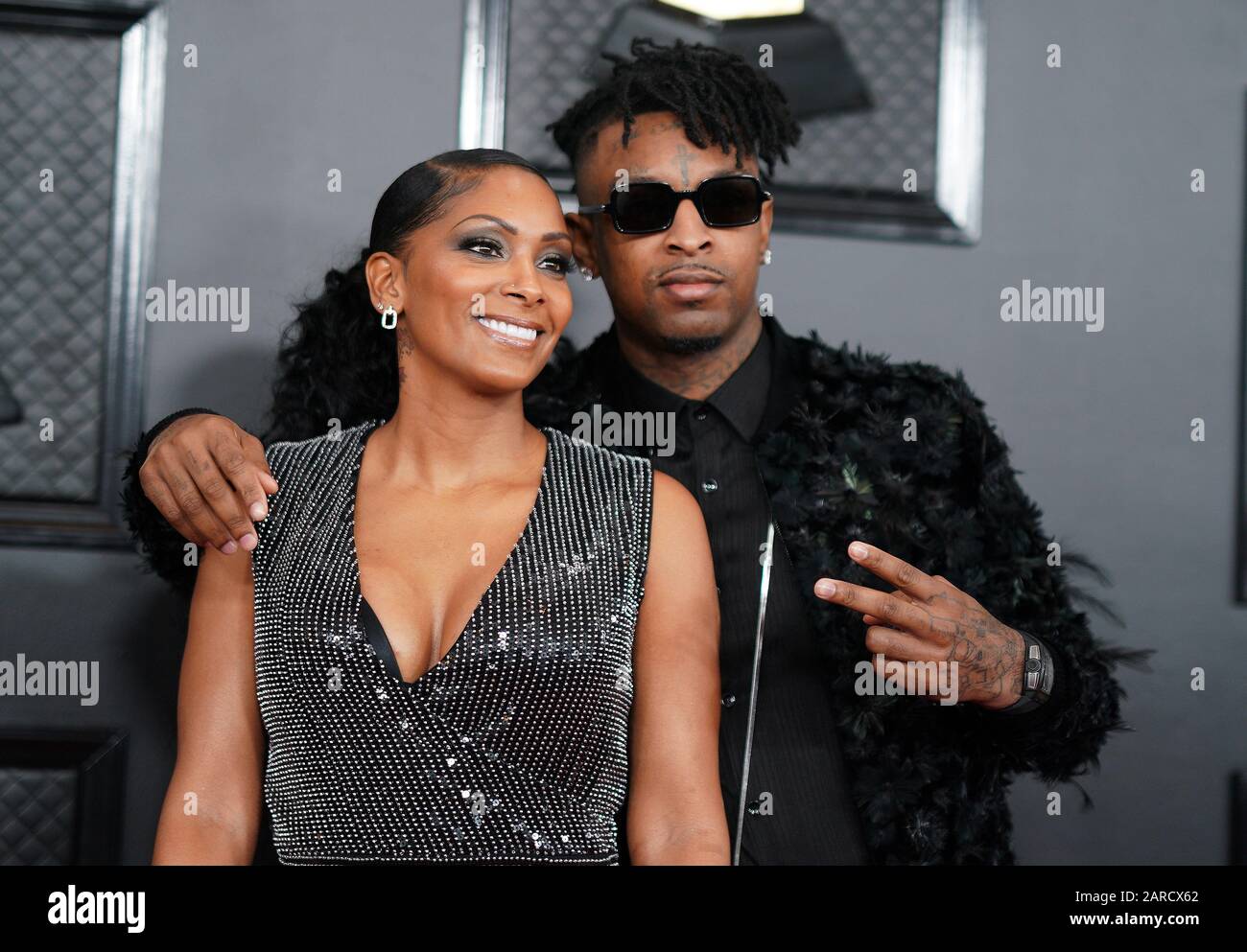 LOS ANGELES - JAN 26: Heather Carmillia Joseph, 21 Savage at the 2020  Grammy Awards - Arrivals at the Staples Center on January 26, 2020 in Los  Angeles, CA Stock Photo - Alamy