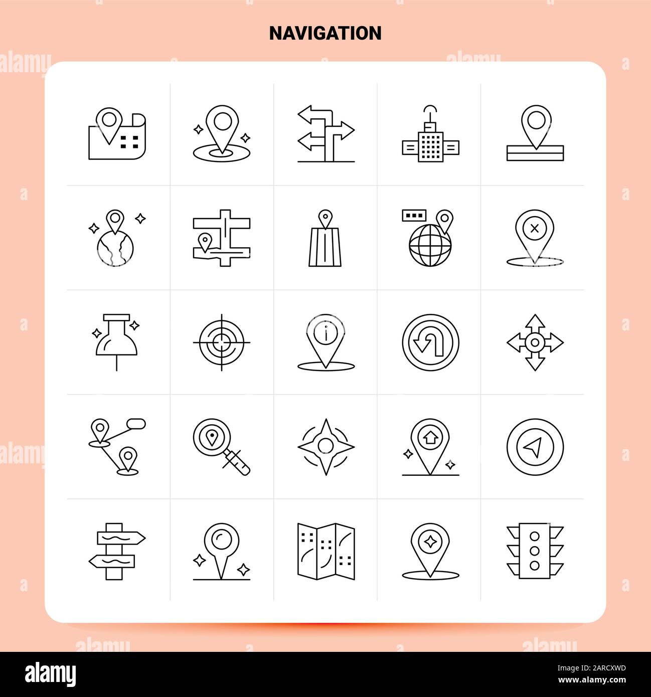 Navigation pictogram hi-res stock photography and images - Alamy