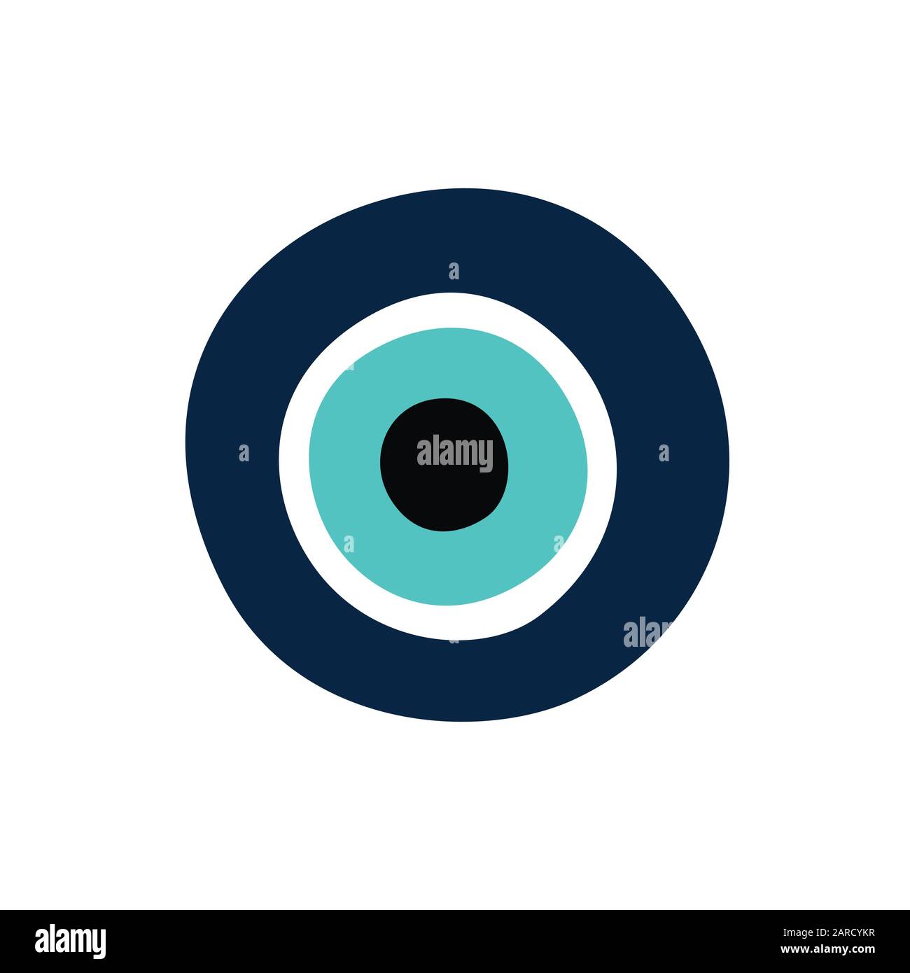 Greek evil eye, symbol of protection. Vector illustration Stock Vector