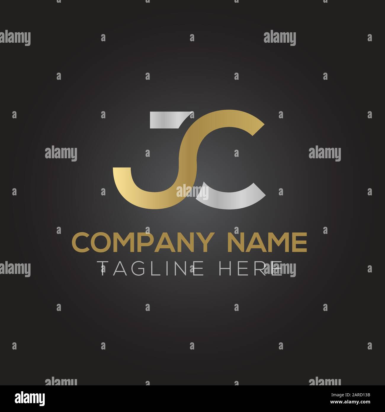 letter JC Logo Design Vector Template. Initial Linked Letter Design JC ...