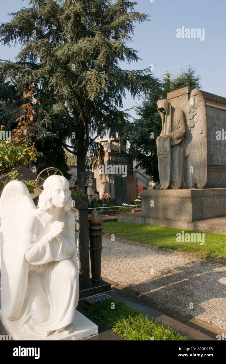 Monumental Cemetery in Milan Stock Photo