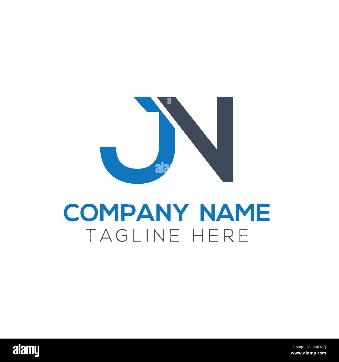 Letter Initial Jn Vector & Photo (Free Trial) | Bigstock