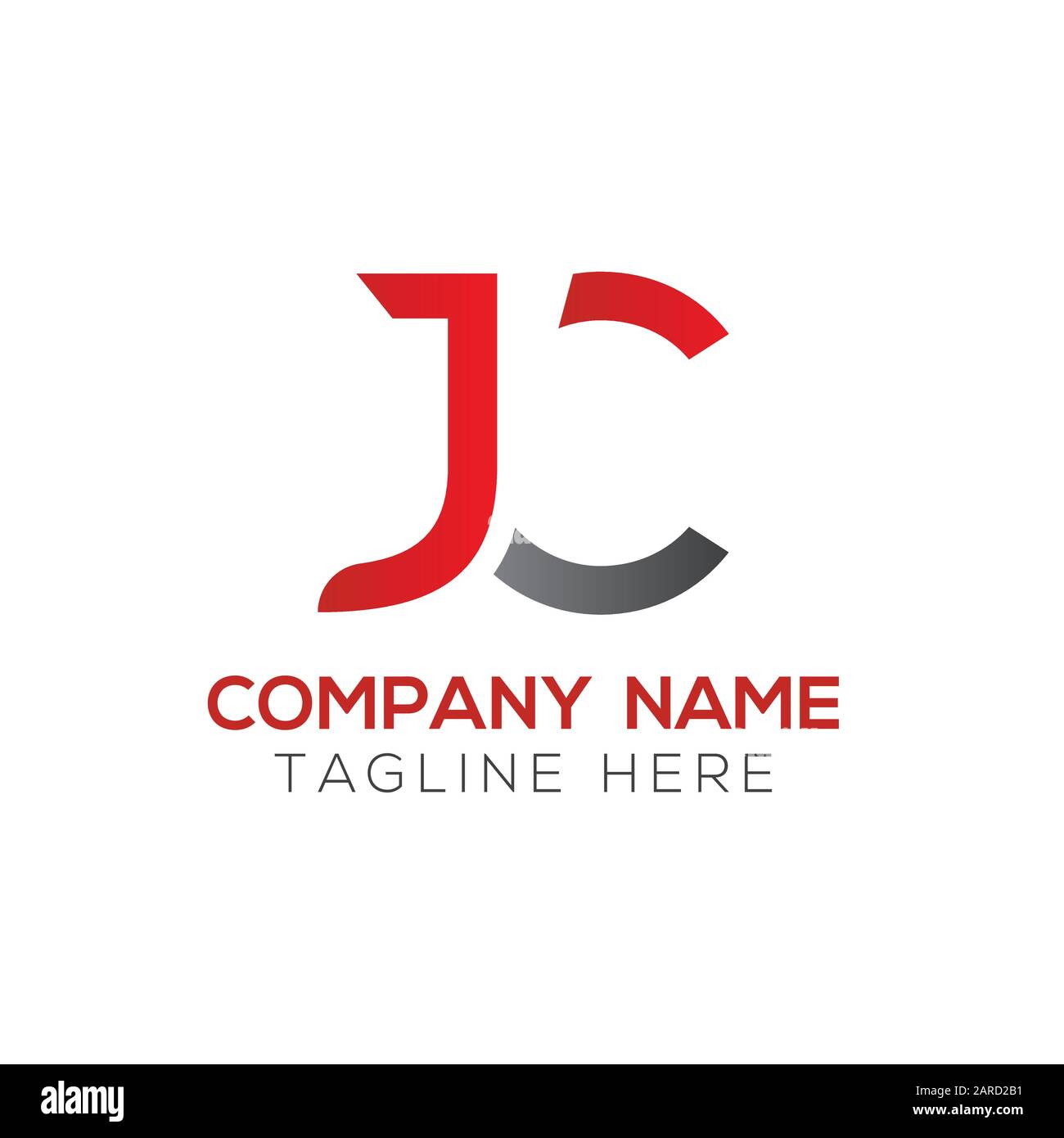 letter JC Logo Design Vector Template. Initial Linked Letter Design JC