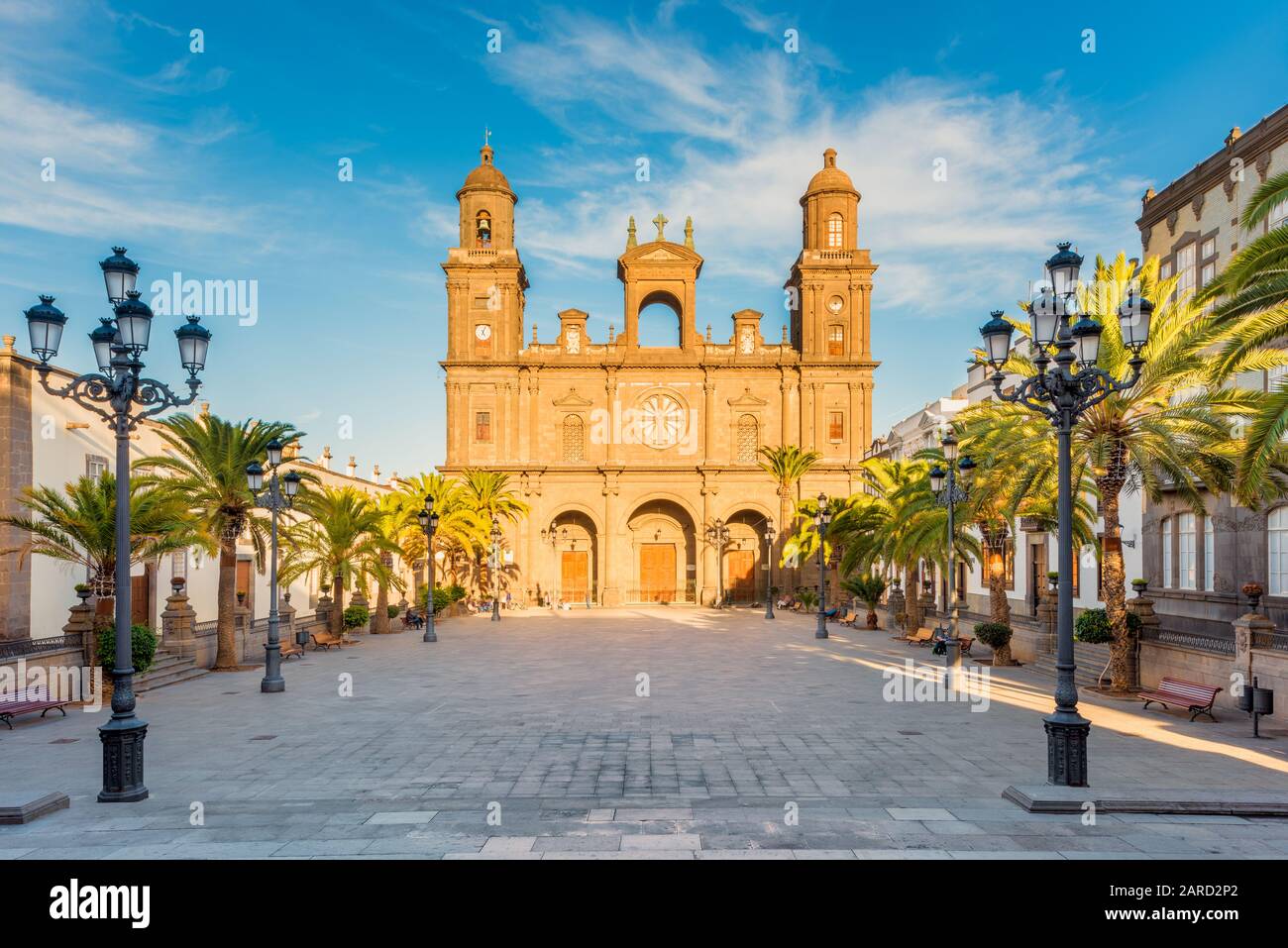 Cathedral of Santa Ana in Las Palmas de Gran Canaria, capital of Gran Canaria, Canary Islands, Spain. Construction started in 1500 and lasted for 4 ce Stock Photo