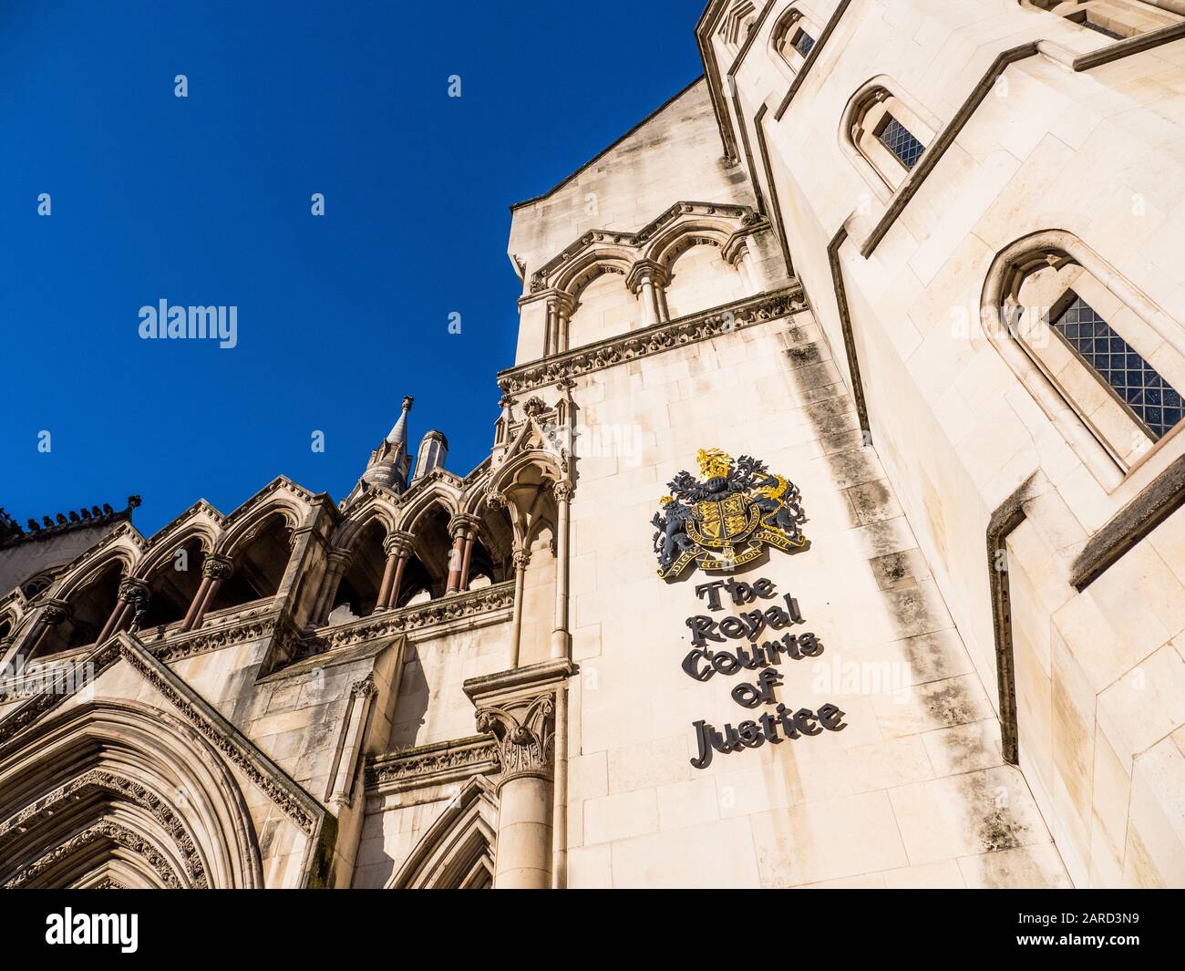 Royal Courts of Justice, Court Building, The Strand, London, England, UK, GB. Stock Photo