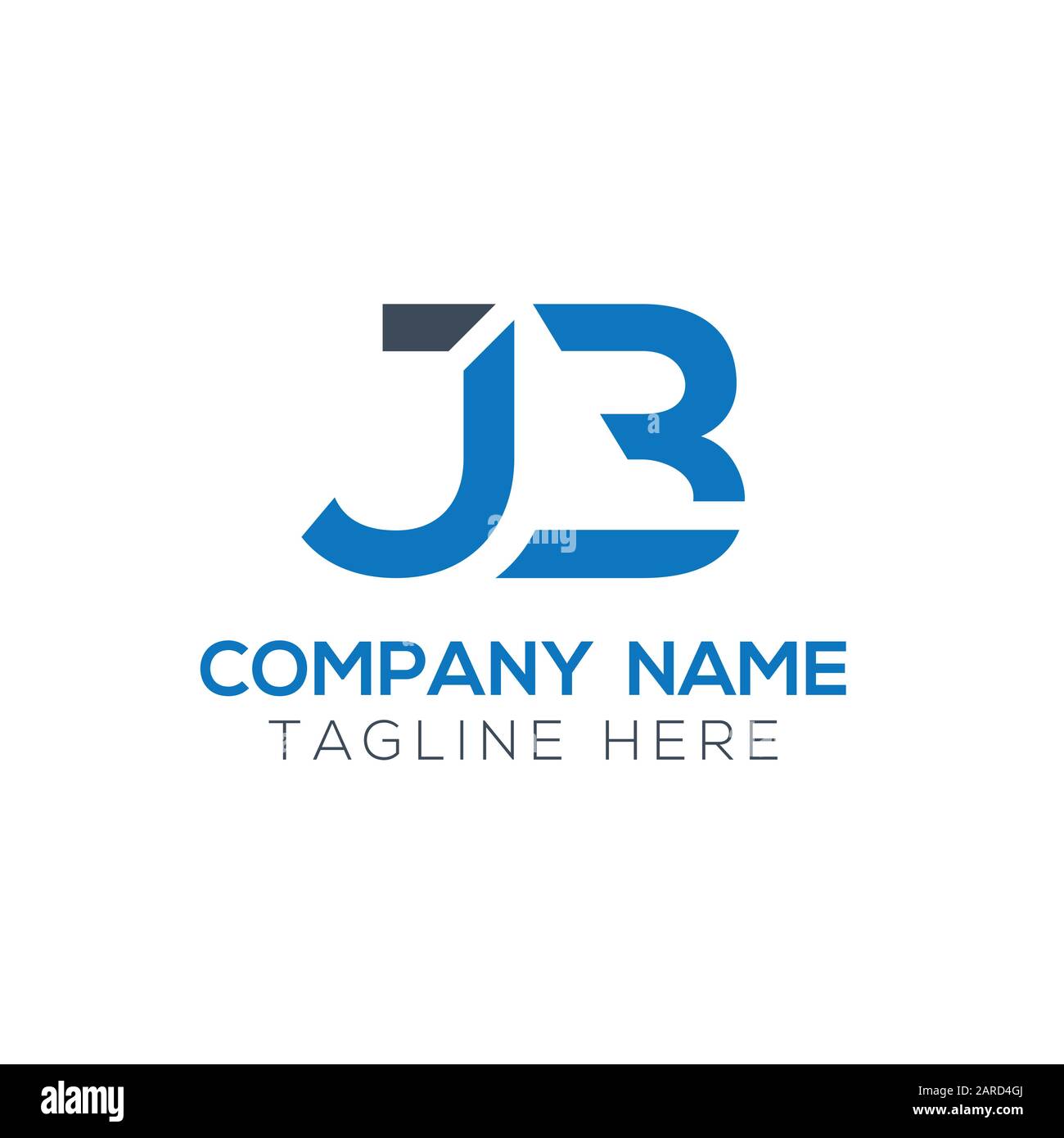 letter JB Logo Design Vector Template. Initial Linked Letter Design JB